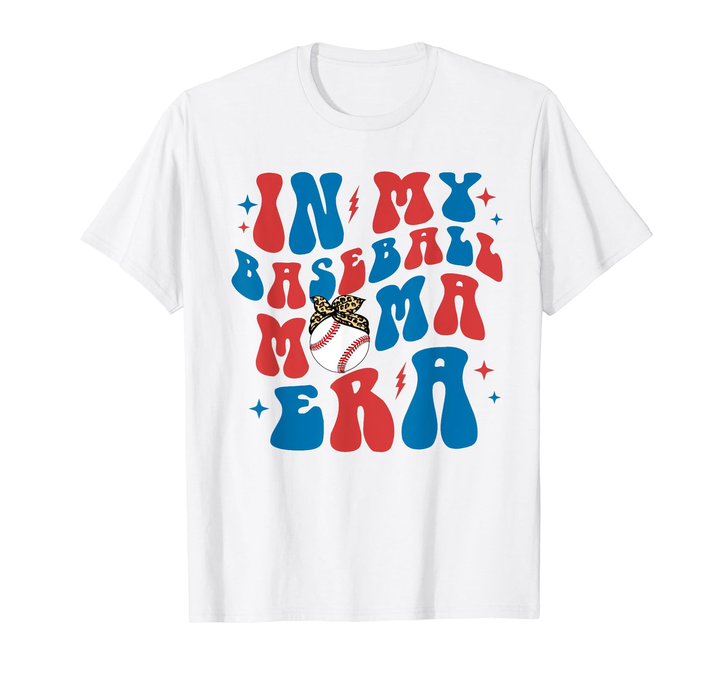 My Baseball Mama Era Groovy Mothers Day T-Shirt - Novelty Apparel Unisex - T-Shirt, Sweatshirt, Hoodie