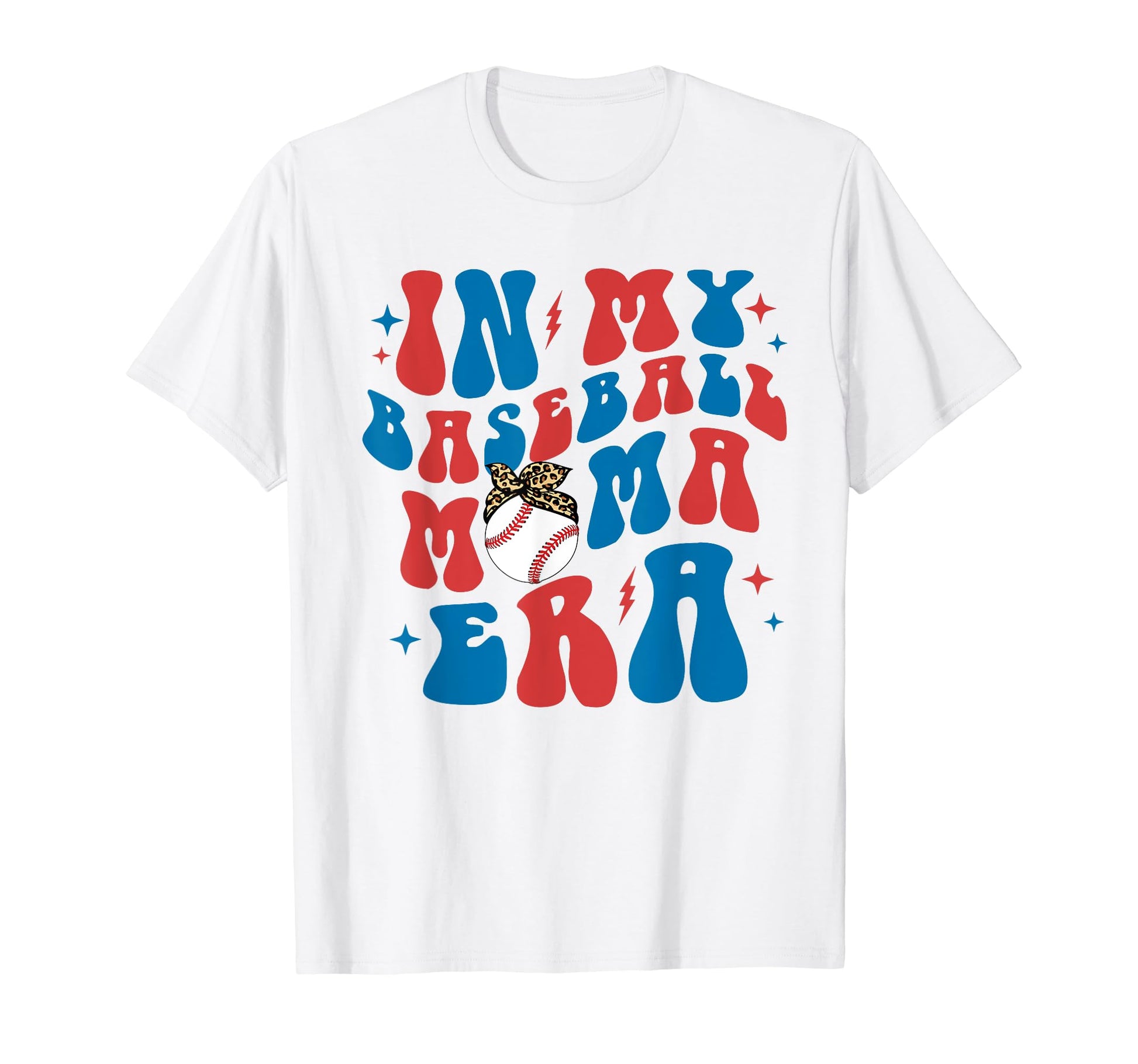 My Baseball Mama Era Groovy Mothers Day T-Shirt - Novelty Apparel Unisex - T-Shirt, Sweatshirt, Hoodie