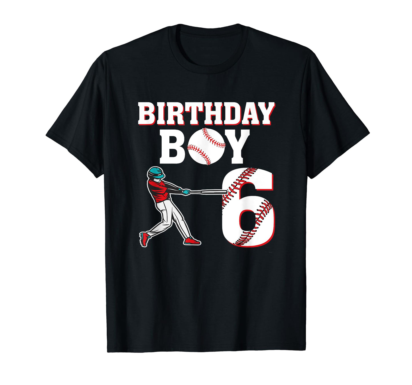 6 Years Old 6Th Birthday Baseball T-Shirt - Streetwear Style for Adults - T-Shirt, Sweatshirt, Hoodie