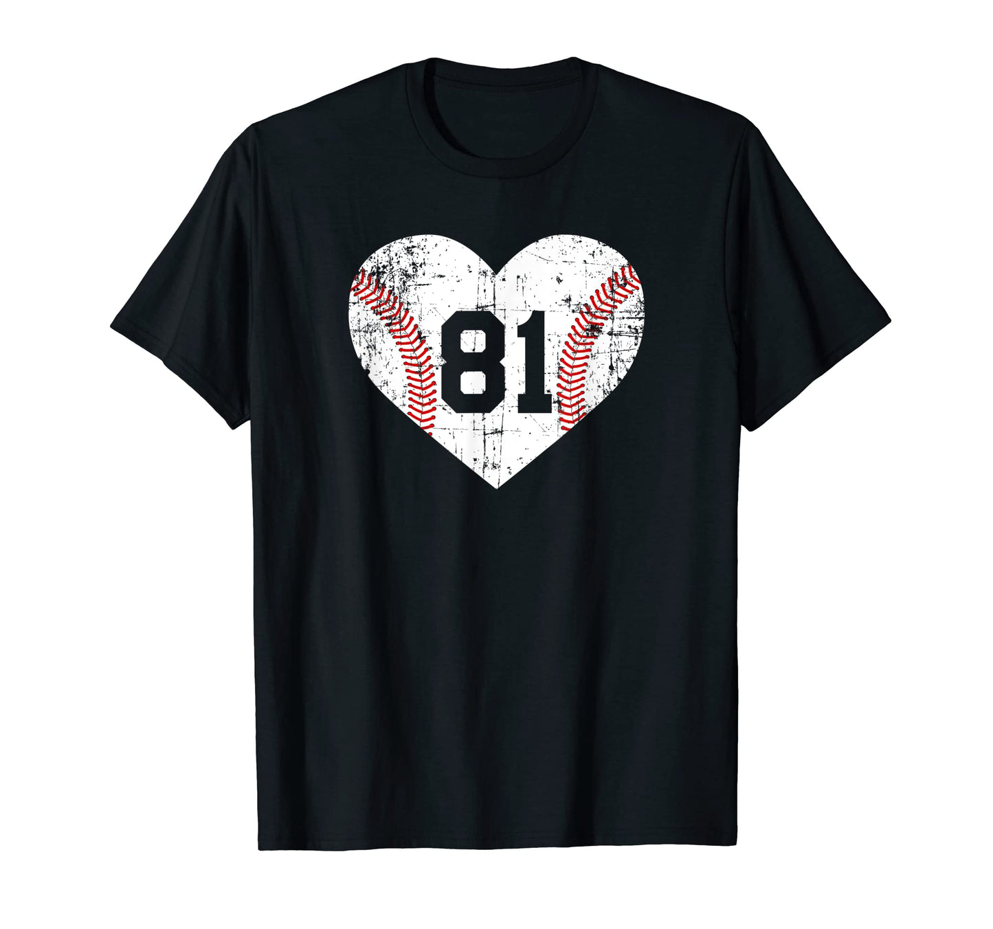 Baseball 81 Jersey Number T-Shirt - Trendy Graphic Men Women - T-Shirt, Sweatshirt, Hoodie