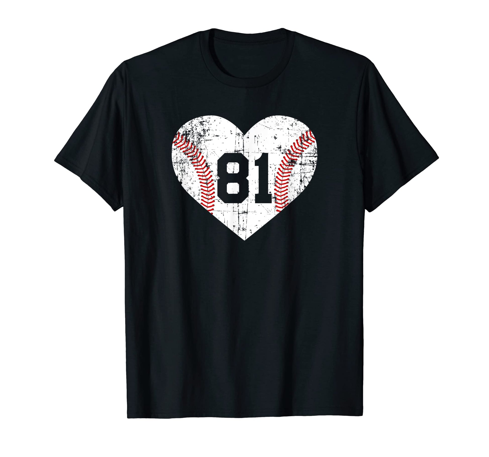 Baseball 81 Jersey Number T-Shirt - Trendy Graphic Men Women - T-Shirt, Sweatshirt, Hoodie