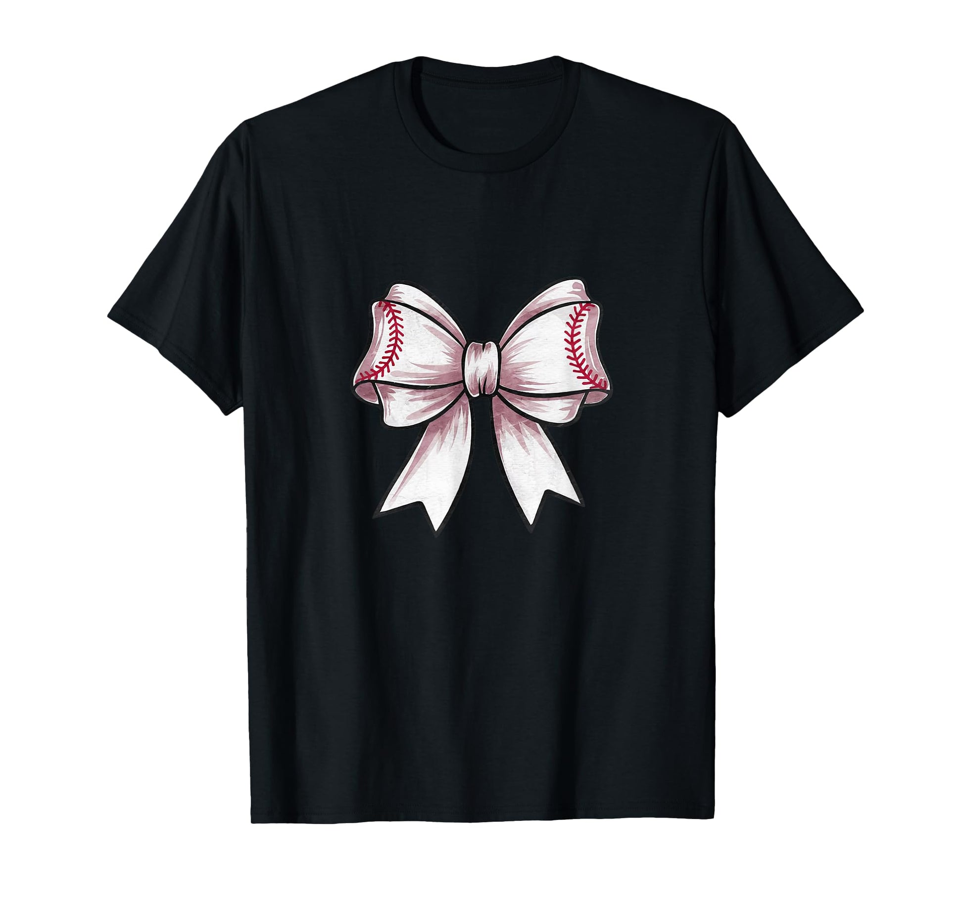 Coquette Baseball Bow Mom Sister T-Shirt - Casual Everyday Wear Unisex - T-Shirt, Sweatshirt, Hoodie