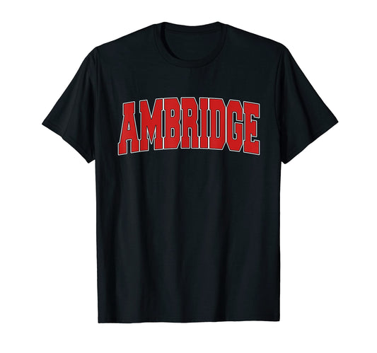 Ambridge Pa Pennsylvania Varsity Usa T-Shirt - Custom Art Print for Adults - T-Shirt, Sweatshirt, Hoodie