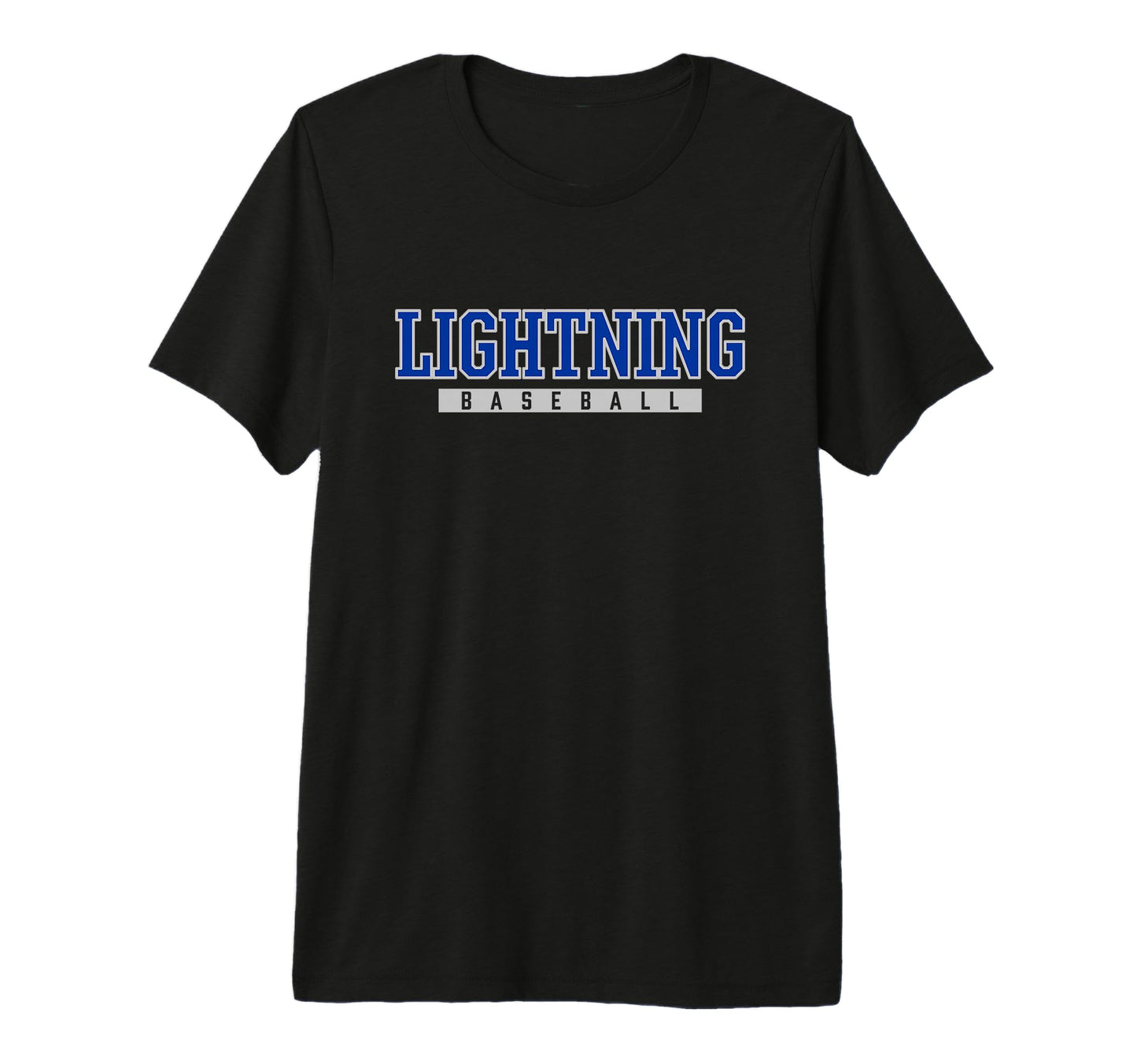 La Salle Lightning Baseball Tri T-Shirt - Aesthetic Graphic for Adults - T-Shirt, Sweatshirt, Hoodie