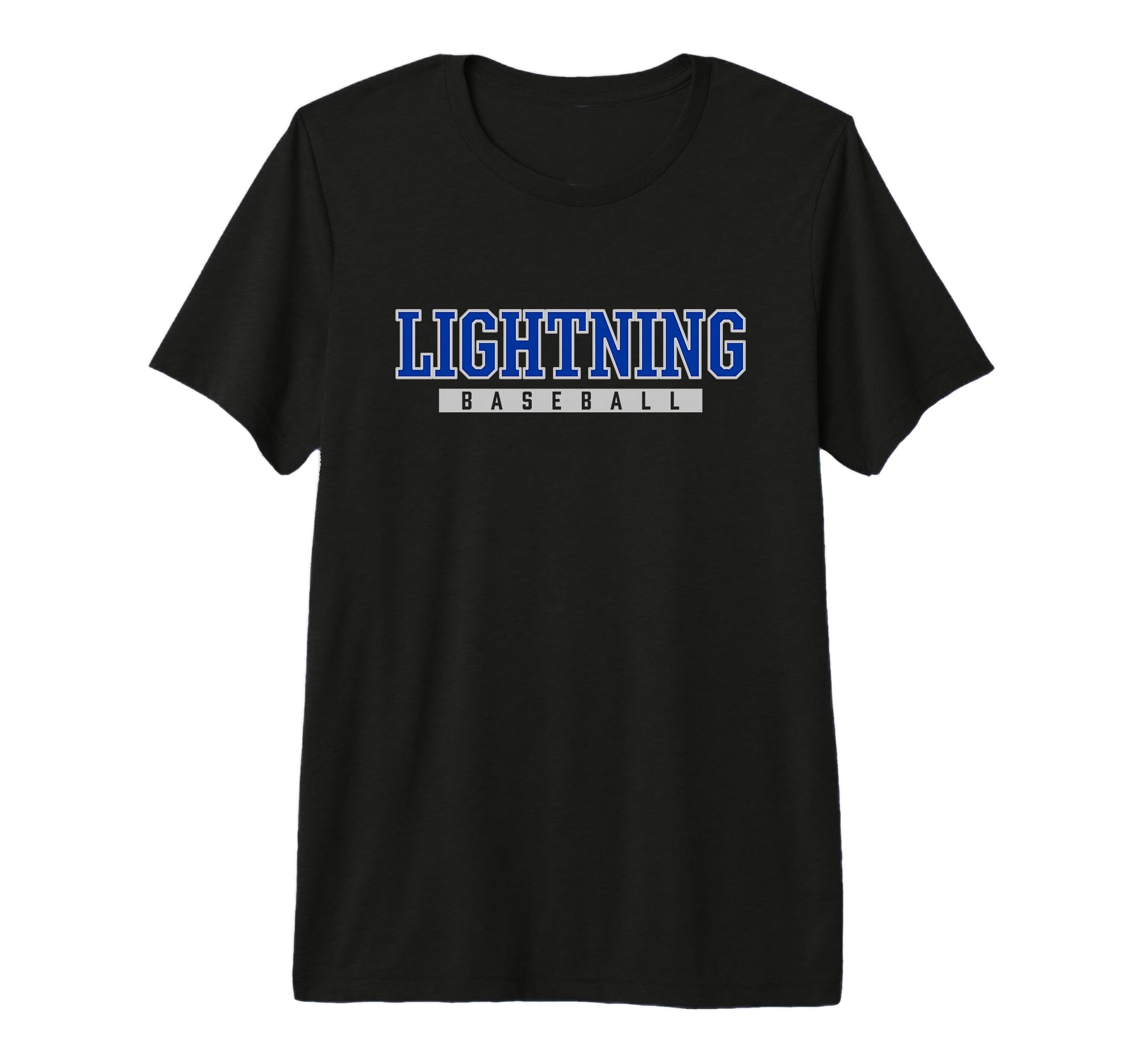 La Salle Lightning Baseball Tri T-Shirt - Aesthetic Graphic for Adults - T-Shirt, Sweatshirt, Hoodie