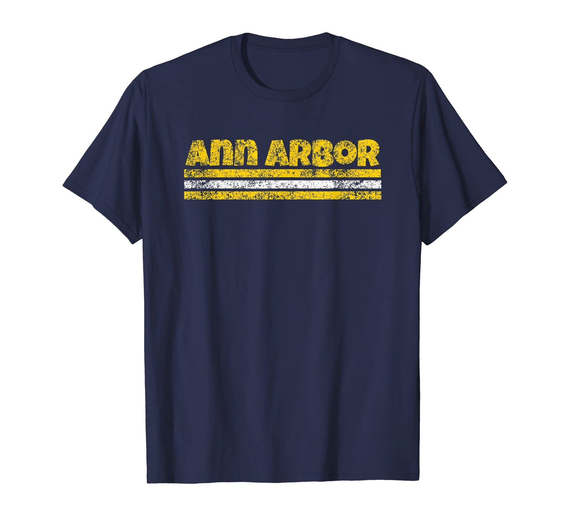 Ann Arbor Michigan Weathered Stripe T-Shirt - Minimalist Print Men Women - T-Shirt, Sweatshirt, Hoodie