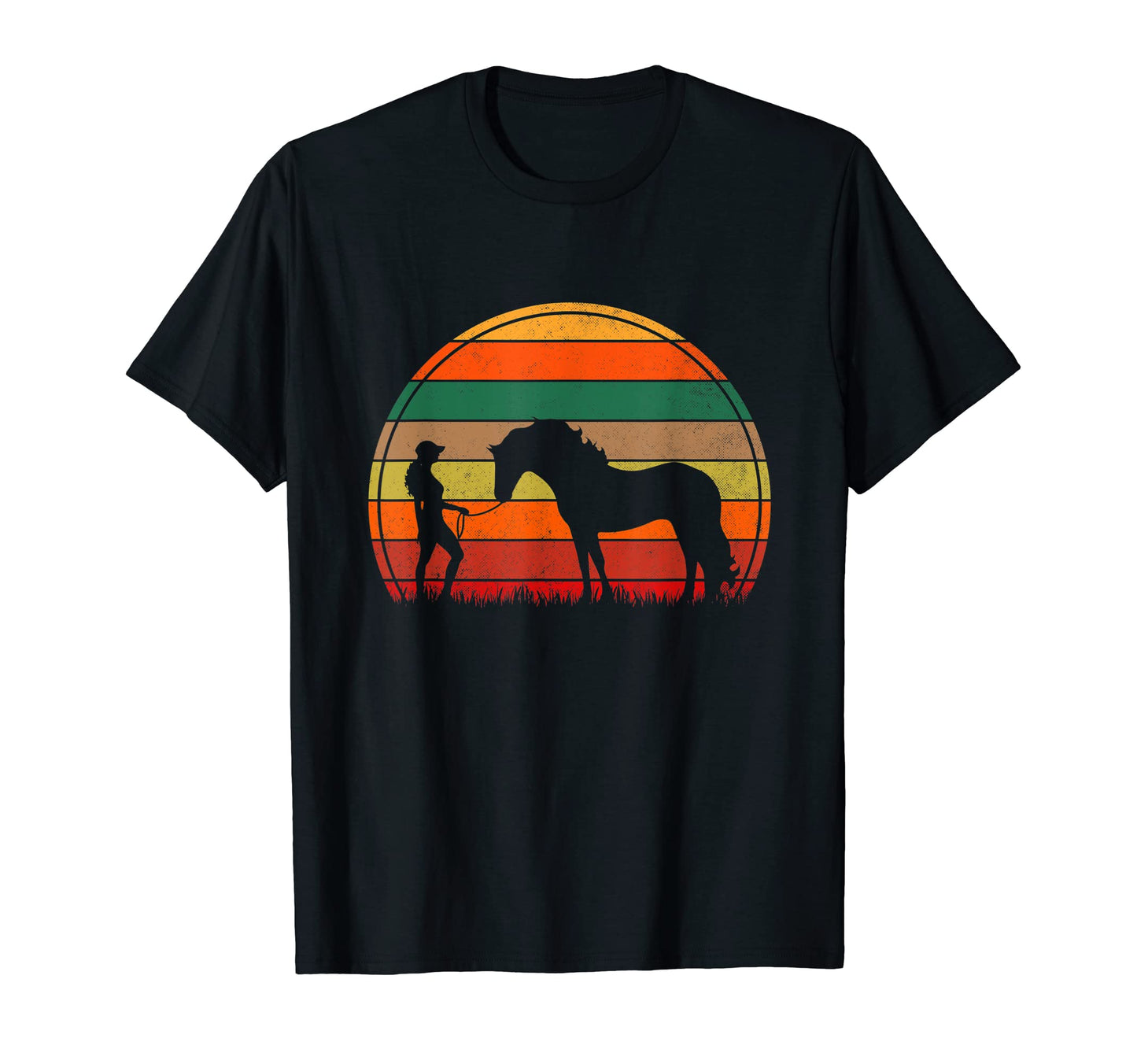 Horse Rider Western Halter Horse T-Shirt - Minimalist Print Men Women - T-Shirt, Sweatshirt, Hoodie