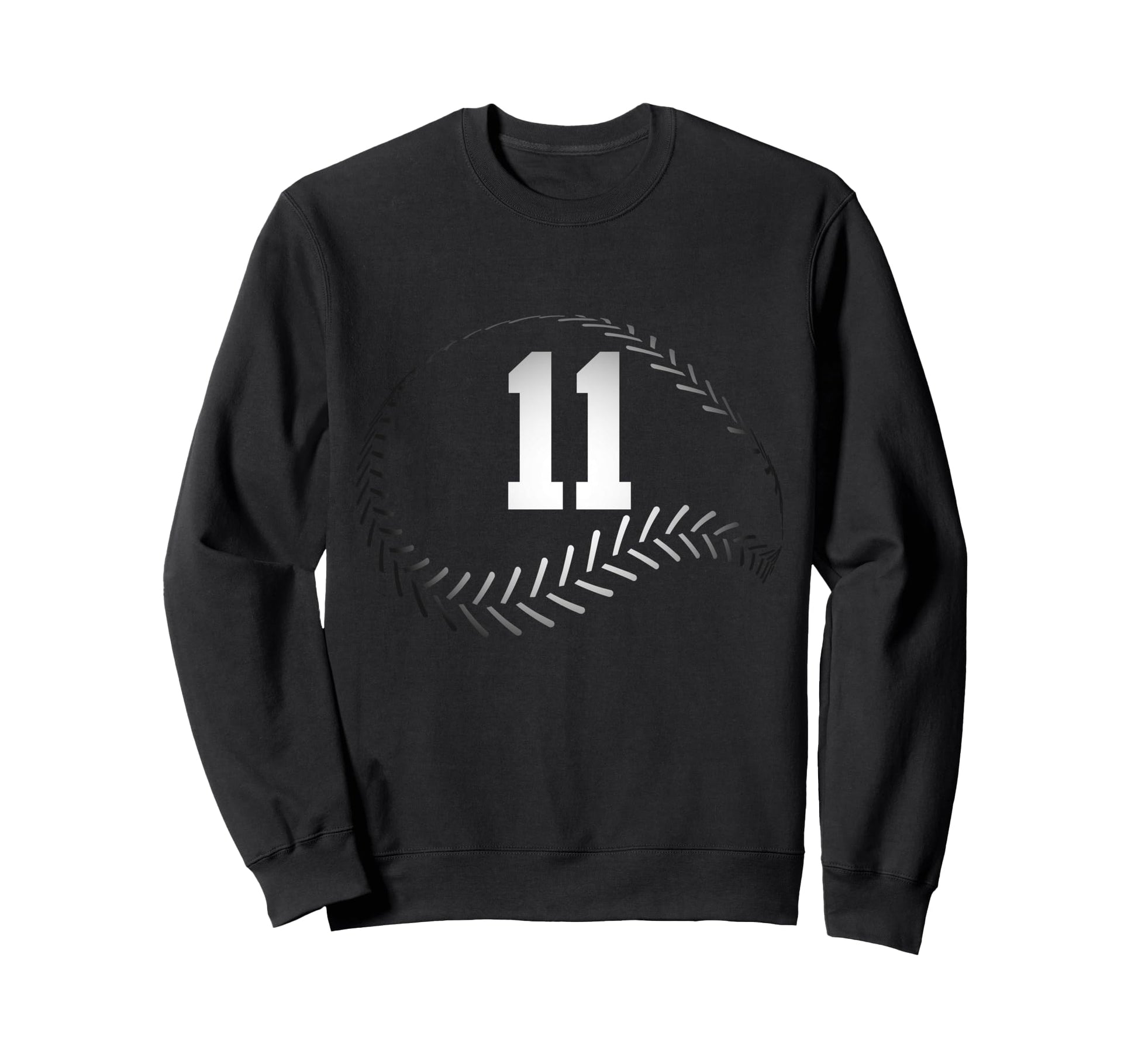 Number 11 Years Baseball 11Th Birthday Sweatshirt - Unique Graphic Unisex - T-Shirt, Sweatshirt, Hoodie