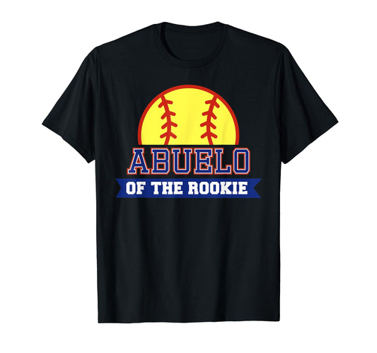 Abuelo Rookie 1St Birthday Softball Theme T-Shirt - Trendy Graphic Unisex - T-Shirt, Sweatshirt, Hoodie