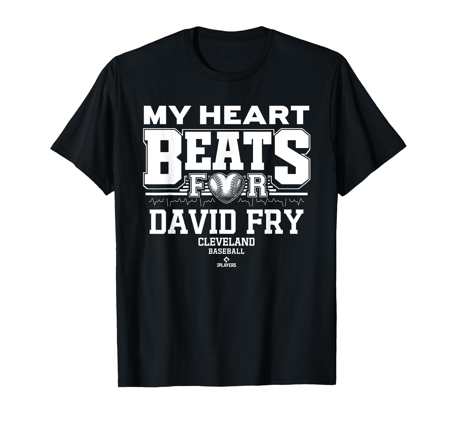 My Heart Beats David Fry Cleveland T-Shirt - Trendy Graphic Men Women - T-Shirt, Sweatshirt, Hoodie