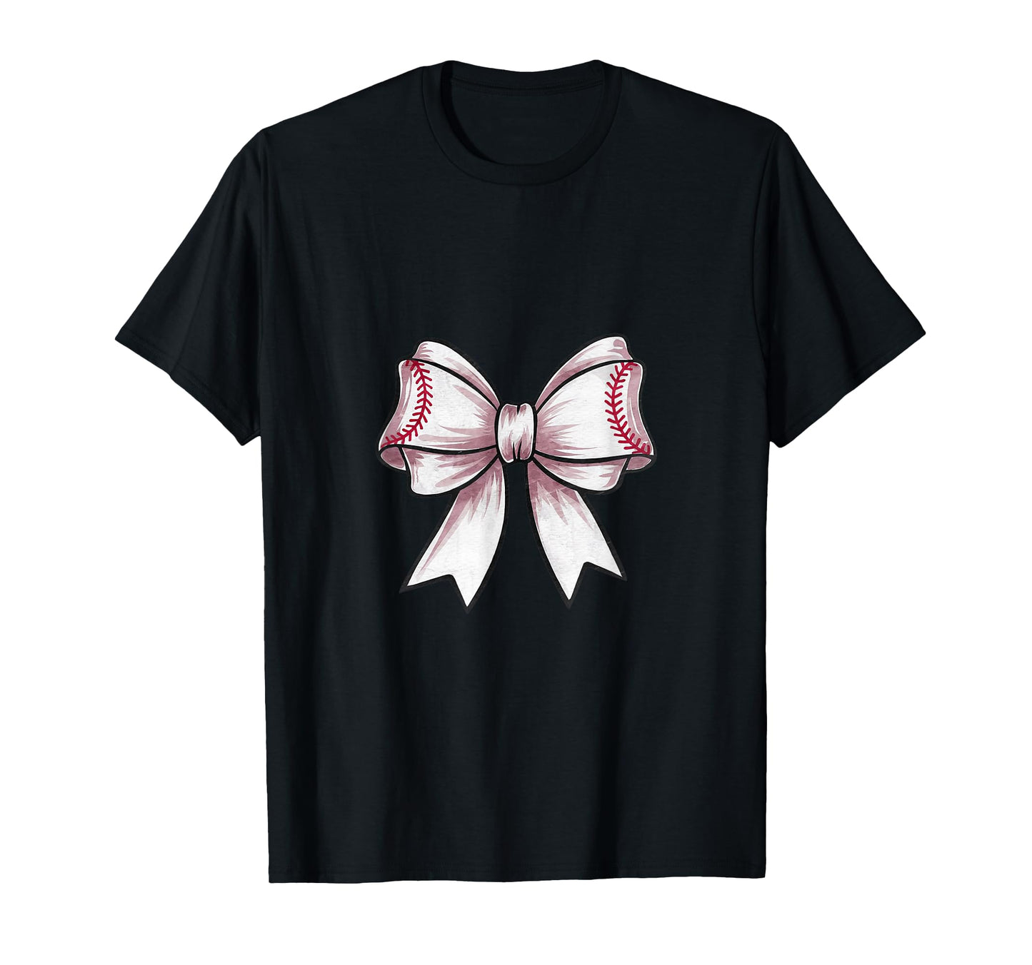Coquette Baseball Bow Matching T-Shirt - Aesthetic Graphic for Adults - T-Shirt, Sweatshirt, Hoodie
