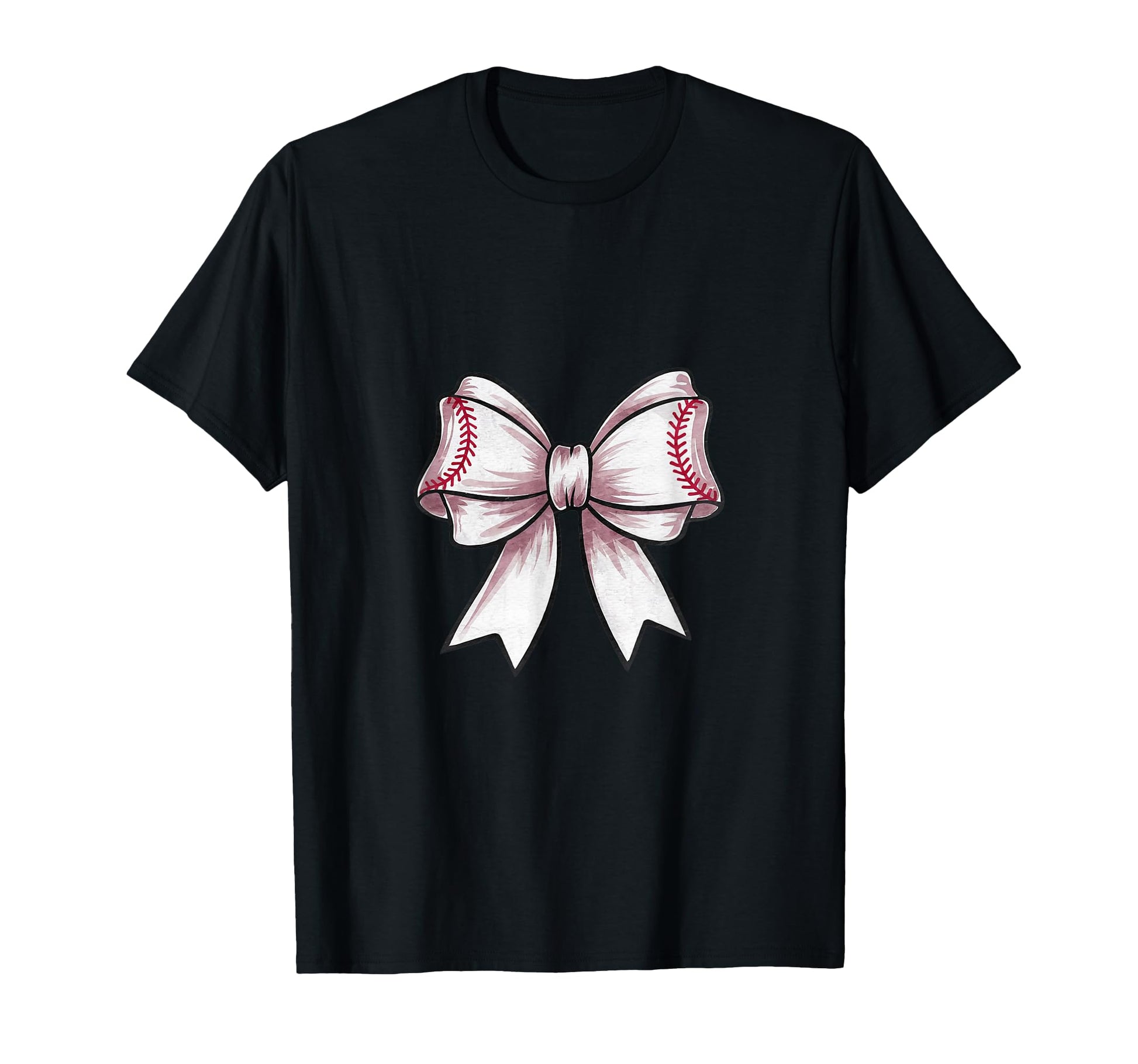 Coquette Baseball Bow Matching T-Shirt - Aesthetic Graphic for Adults - T-Shirt, Sweatshirt, Hoodie
