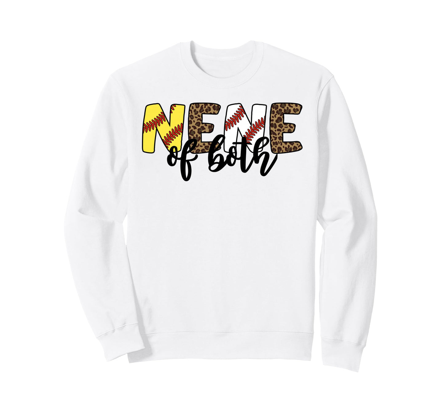 Leopard Nene Both Baseball Softball Sweatshirt - Fun Novelty Design Unisex - T-Shirt, Sweatshirt, Hoodie