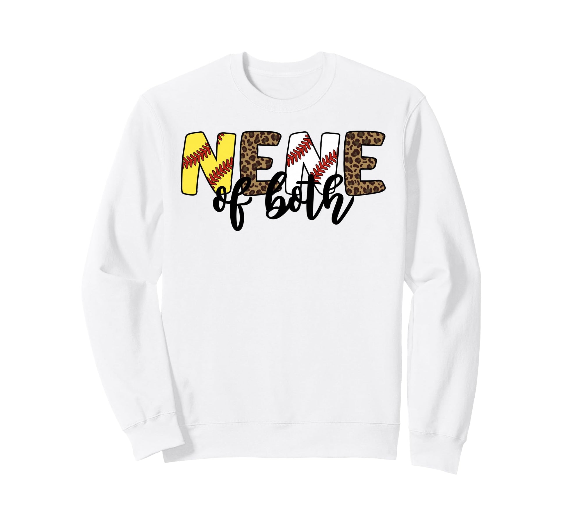 Leopard Nene Both Baseball Softball Sweatshirt - Fun Novelty Design Unisex - T-Shirt, Sweatshirt, Hoodie