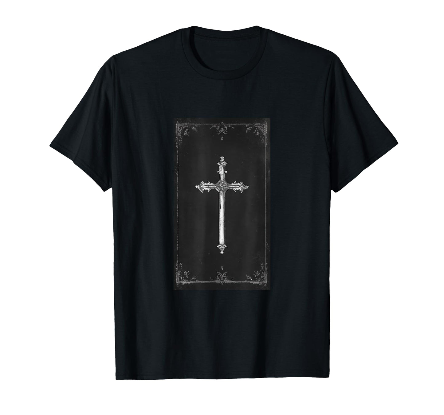 Gothic Cross Grunge Aesthetic Y2K T-Shirt - Streetwear Style for Adults - T-Shirt, Sweatshirt, Hoodie