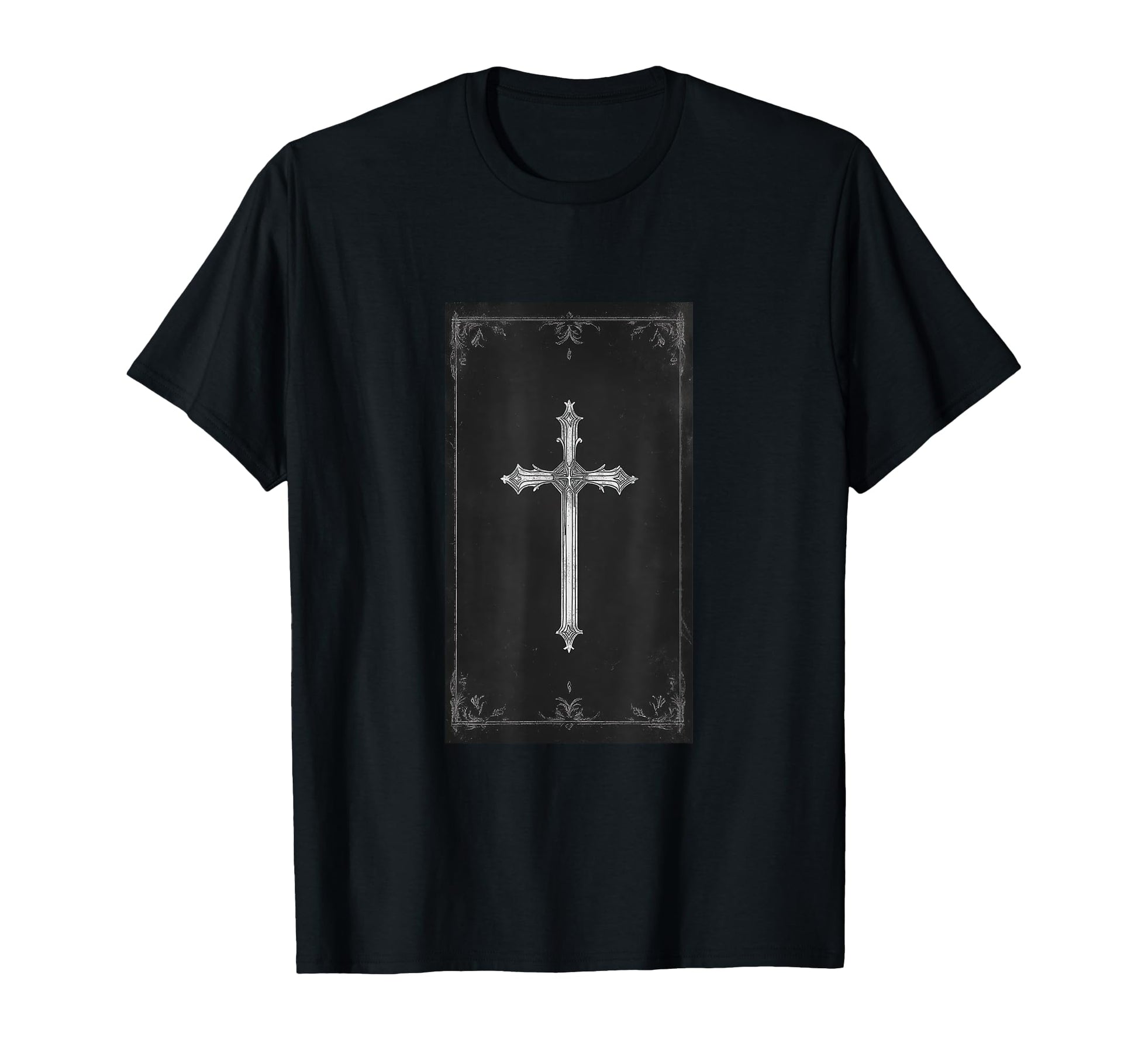 Gothic Cross Grunge Aesthetic Y2K T-Shirt - Streetwear Style for Adults - T-Shirt, Sweatshirt, Hoodie