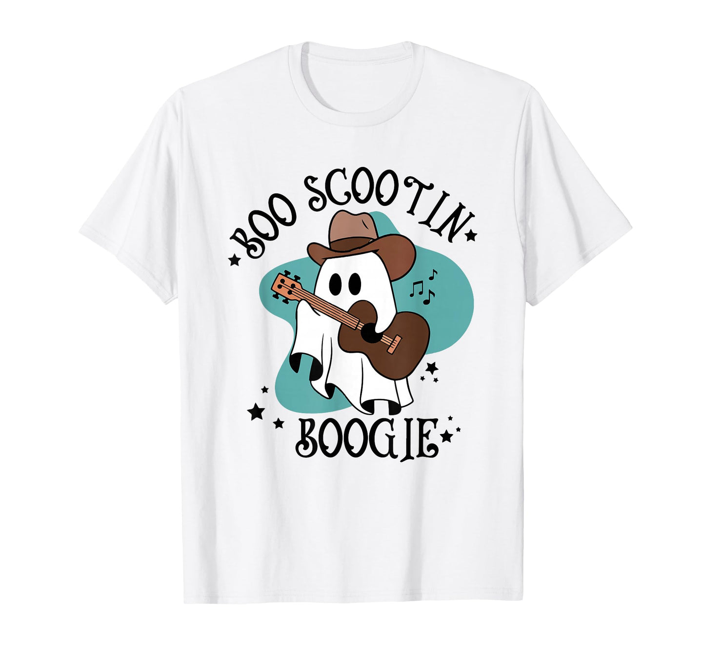 Western Halloween Cowboy Ghost Boo T-Shirt - Streetwear Style for Adults - T-Shirt, Sweatshirt, Hoodie