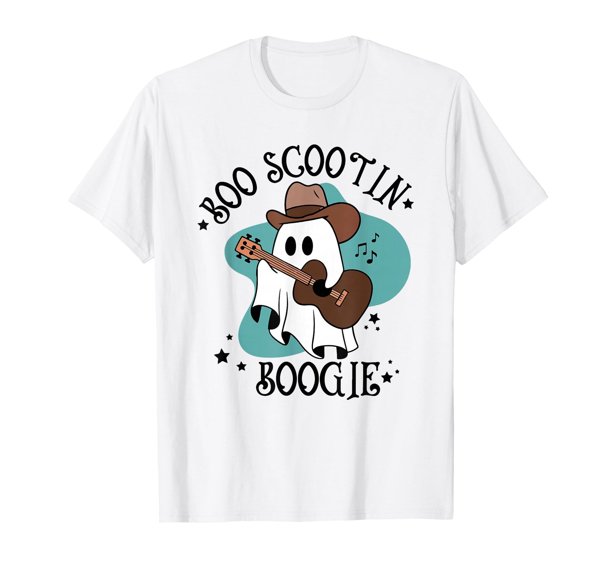 Western Halloween Cowboy Ghost Boo T-Shirt - Streetwear Style for Adults - T-Shirt, Sweatshirt, Hoodie