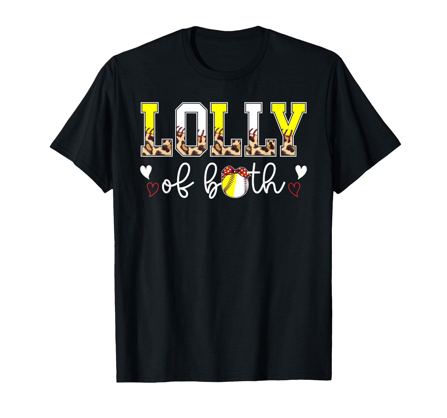 Lolly Both Leopard Softball Baseball T-Shirt - Graphic Print for Adults - T-Shirt, Sweatshirt, Hoodie
