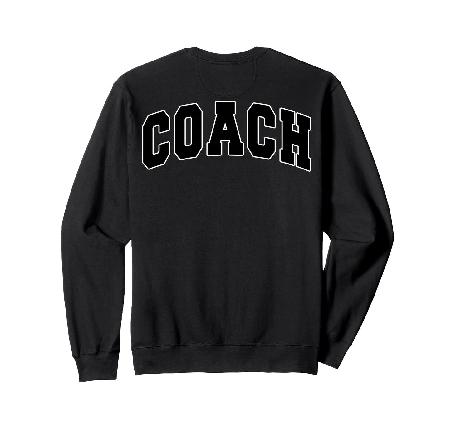 Coach Sports Trainer Varsity Team Black Sweatshirt - Unique Graphic Unisex - T-Shirt, Sweatshirt, Hoodie