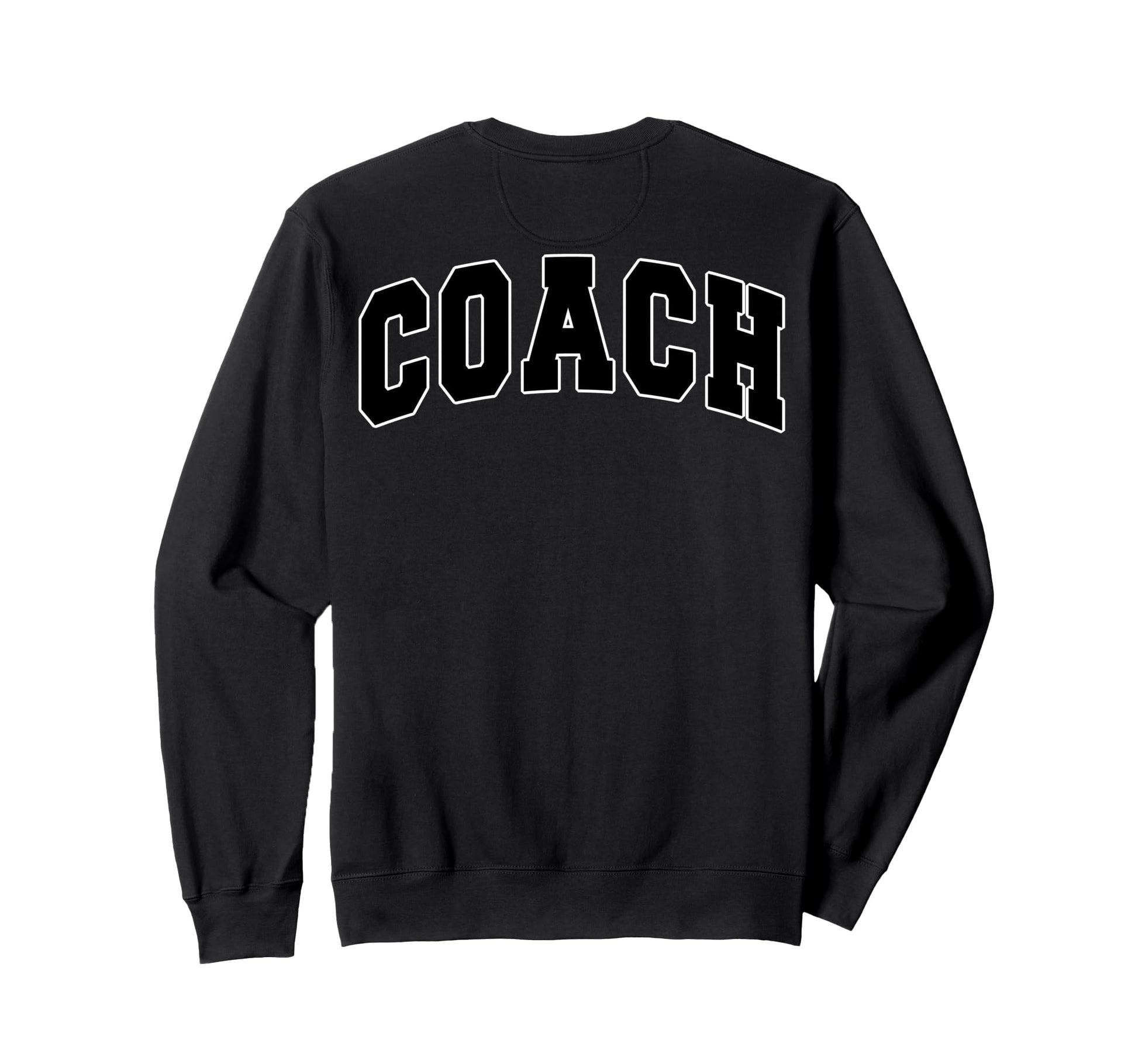 Coach Sports Trainer Varsity Team Black Sweatshirt - Unique Graphic Unisex - T-Shirt, Sweatshirt, Hoodie