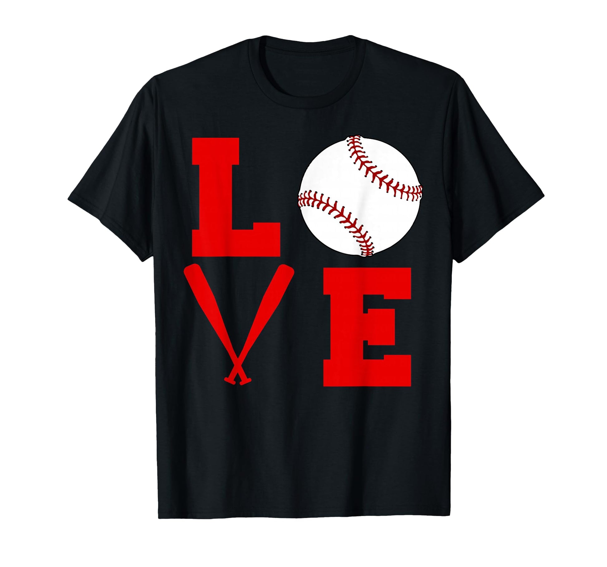 I Love Baseball T-Shirt - Casual Everyday Wear Men Women - T-Shirt, Sweatshirt, Hoodie
