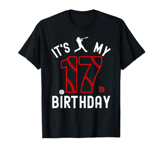17 Year Old Happy Birthday Its My 17Th T-Shirt - Minimalist Print Unisex - T-Shirt, Sweatshirt, Hoodie