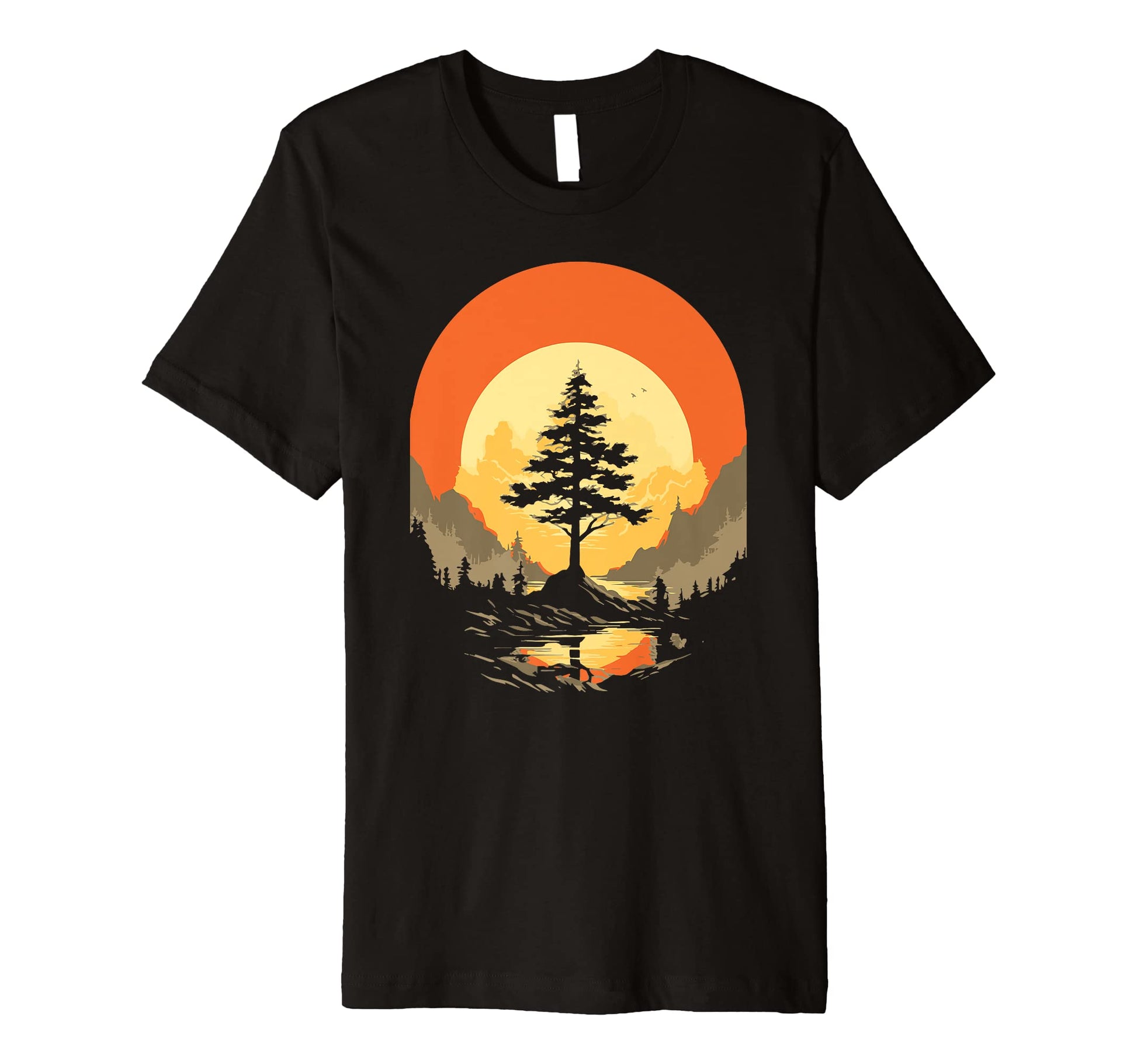 Eighties National Park Tree T-Shirt - Streetwear Style for Adults - T-Shirt, Sweatshirt, Hoodie