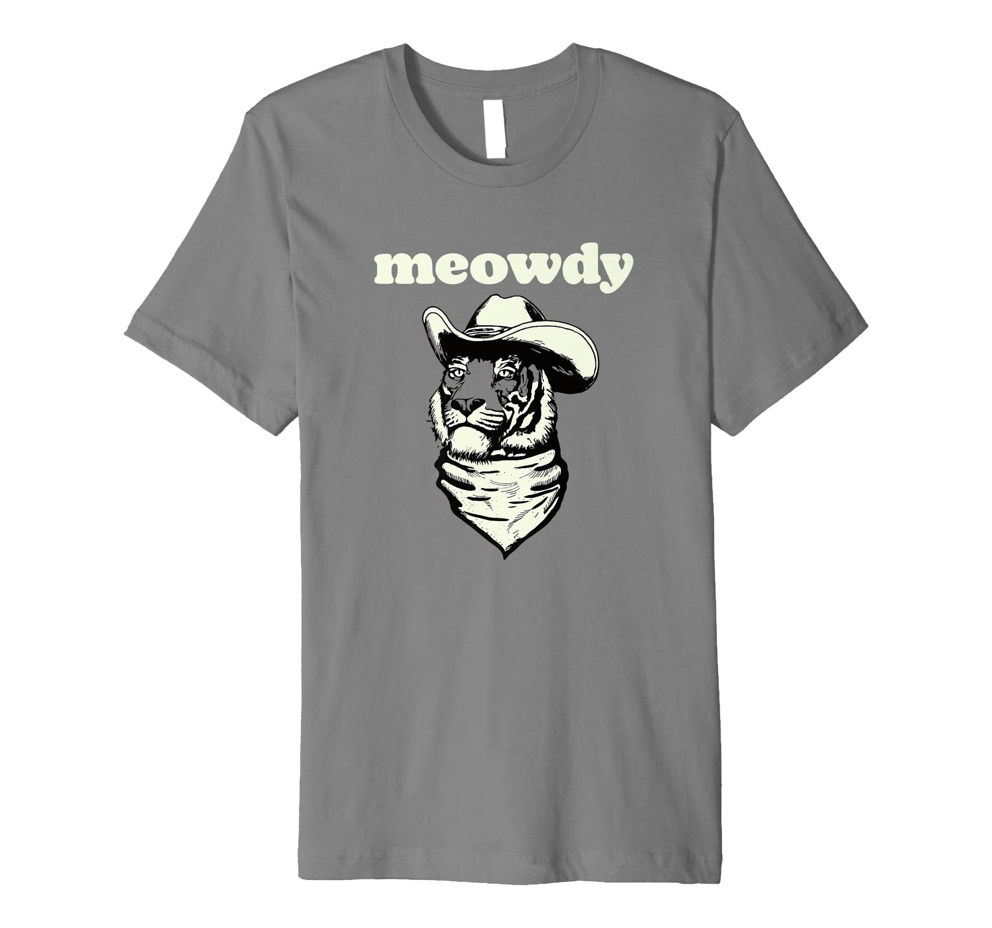Meowdy Funny Country Music Tiger Cowboy T-Shirt - Trendy Graphic Men Women - T-Shirt, Sweatshirt, Hoodie