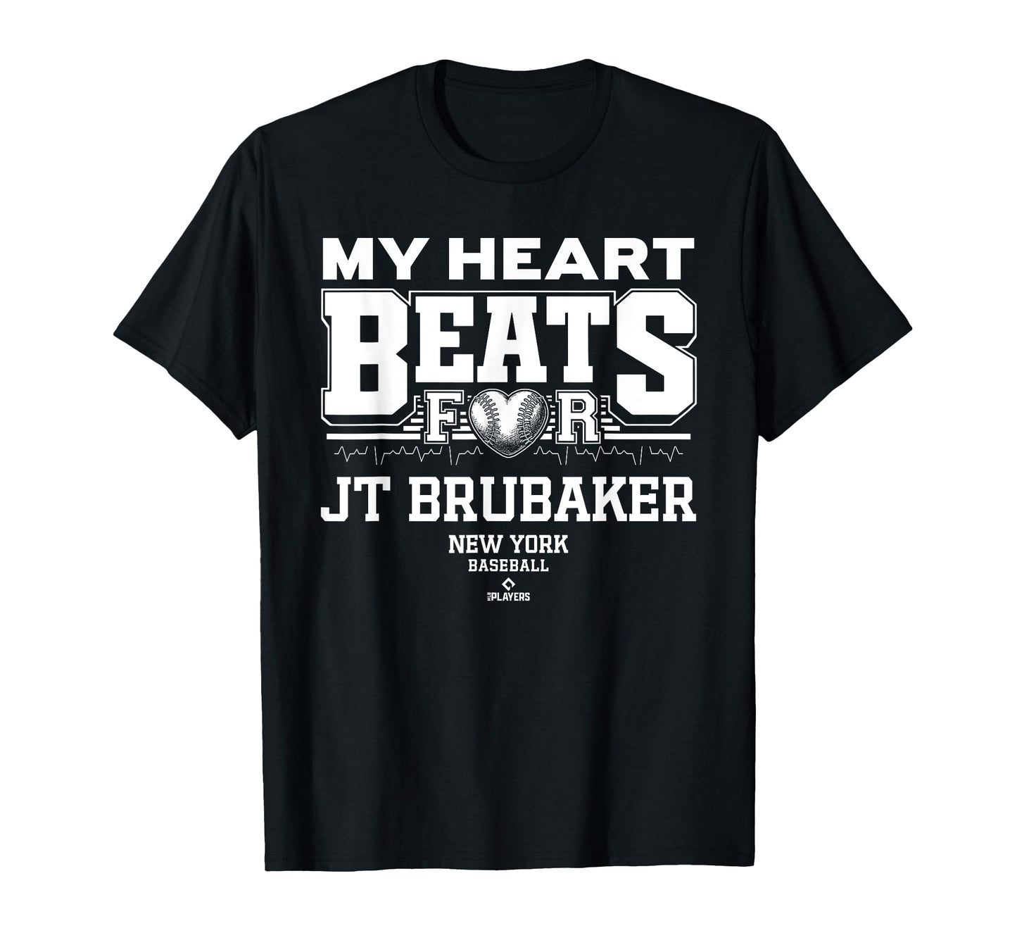 My Heart Beats Jt Brubaker New York T-Shirt - Casual Everyday Wear Unisex - T-Shirt, Sweatshirt, Hoodie