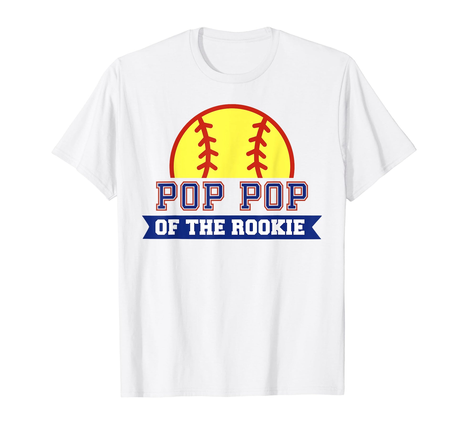 Pop Pop Rookie 1St Birthday Softball T-Shirt - Aesthetic Graphic Unisex - T-Shirt, Sweatshirt, Hoodie