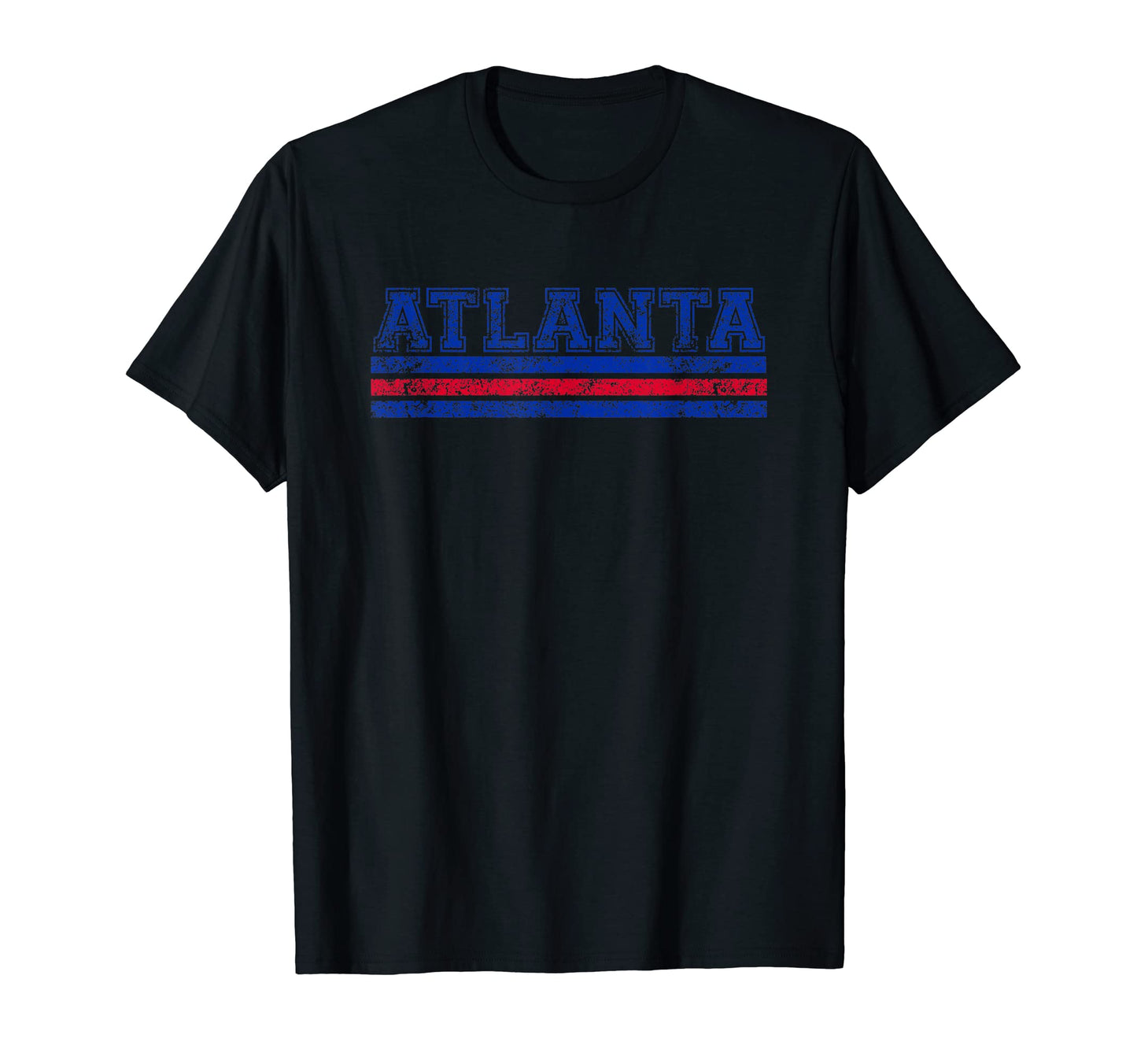 Atlanta Georgia Weathered Stripe T-Shirt - Graphic Print for Adults - T-Shirt, Sweatshirt, Hoodie