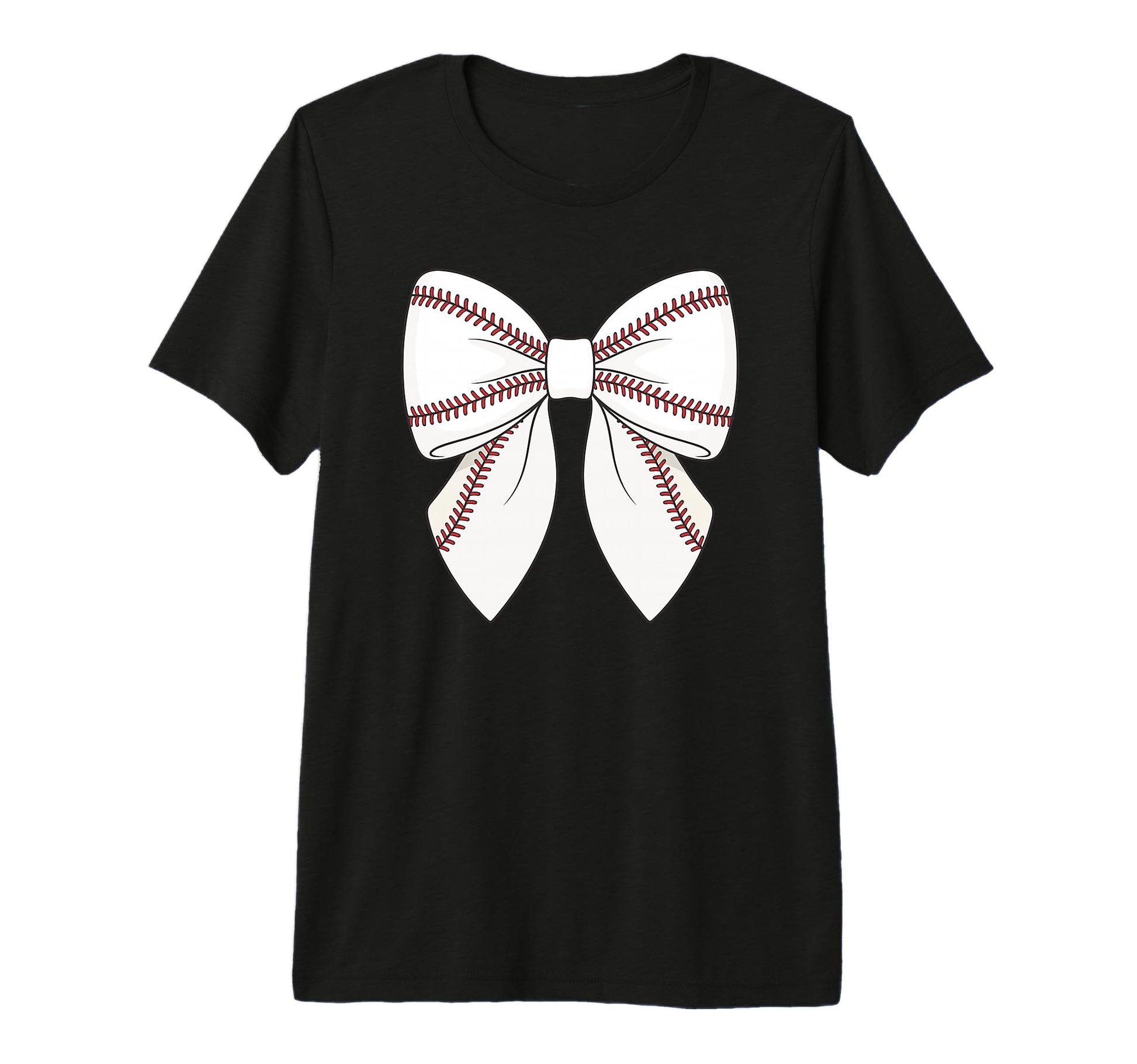 Baseball Coquette Bow Tri Blend T-Shirt - Novelty Apparel Unisex - T-Shirt, Sweatshirt, Hoodie