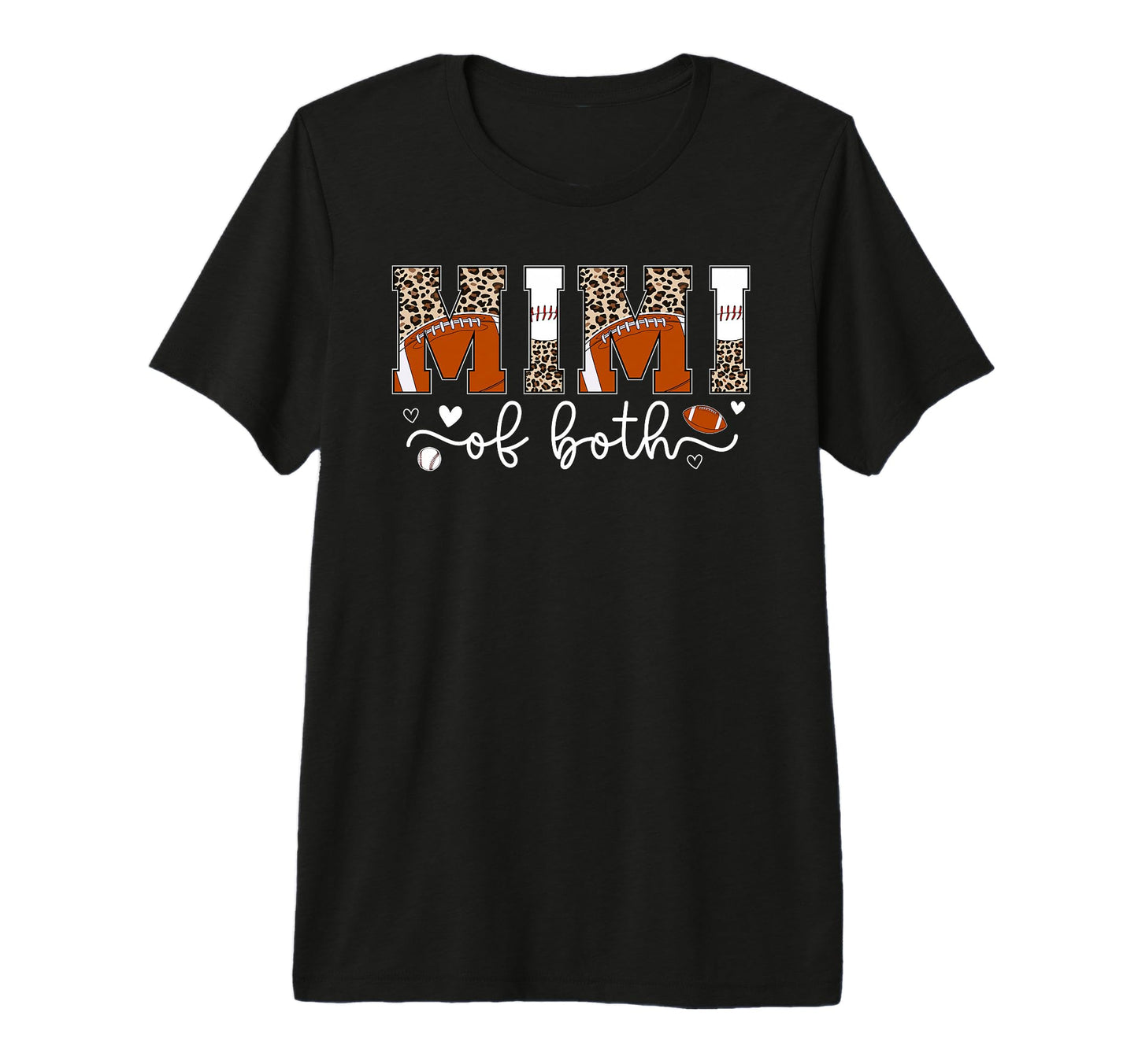 Mimi Both Leopard Baseball Football T-Shirt - Unique Graphic for Adults - T-Shirt, Sweatshirt, Hoodie