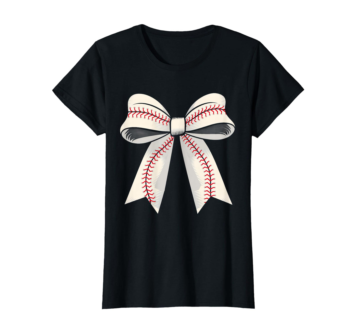 Womens Baseball Coquette Bow Baseball T-Shirt - Streetwear Style Unisex - T-Shirt, Sweatshirt, Hoodie