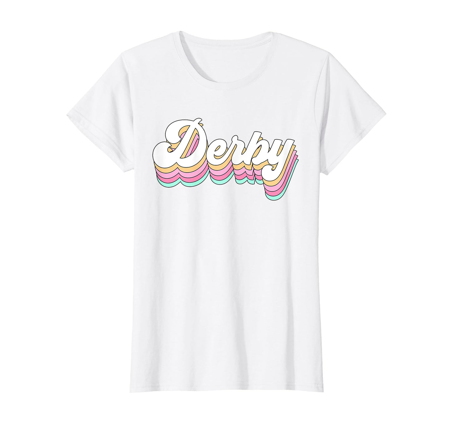 Derby Roller Skate 80S Pastel T-Shirt - Streetwear Style for Adults - T-Shirt, Sweatshirt, Hoodie