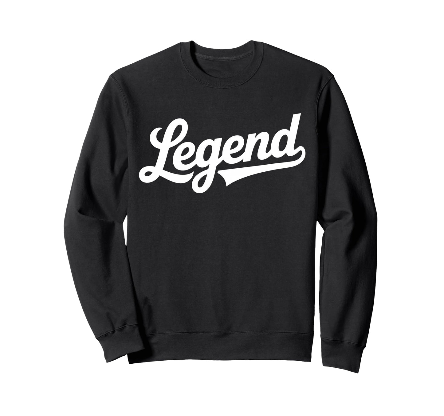 Legend Script Bold Baseball Type Sweatshirt - Custom Art Print for Adults - T-Shirt, Sweatshirt, Hoodie
