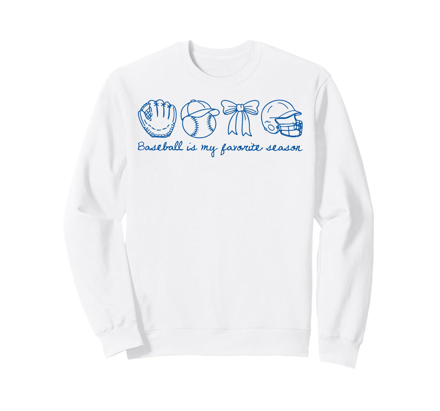Baseball Is My Favorite Season Sweatshirt - Minimalist Print for Adults - T-Shirt, Sweatshirt, Hoodie