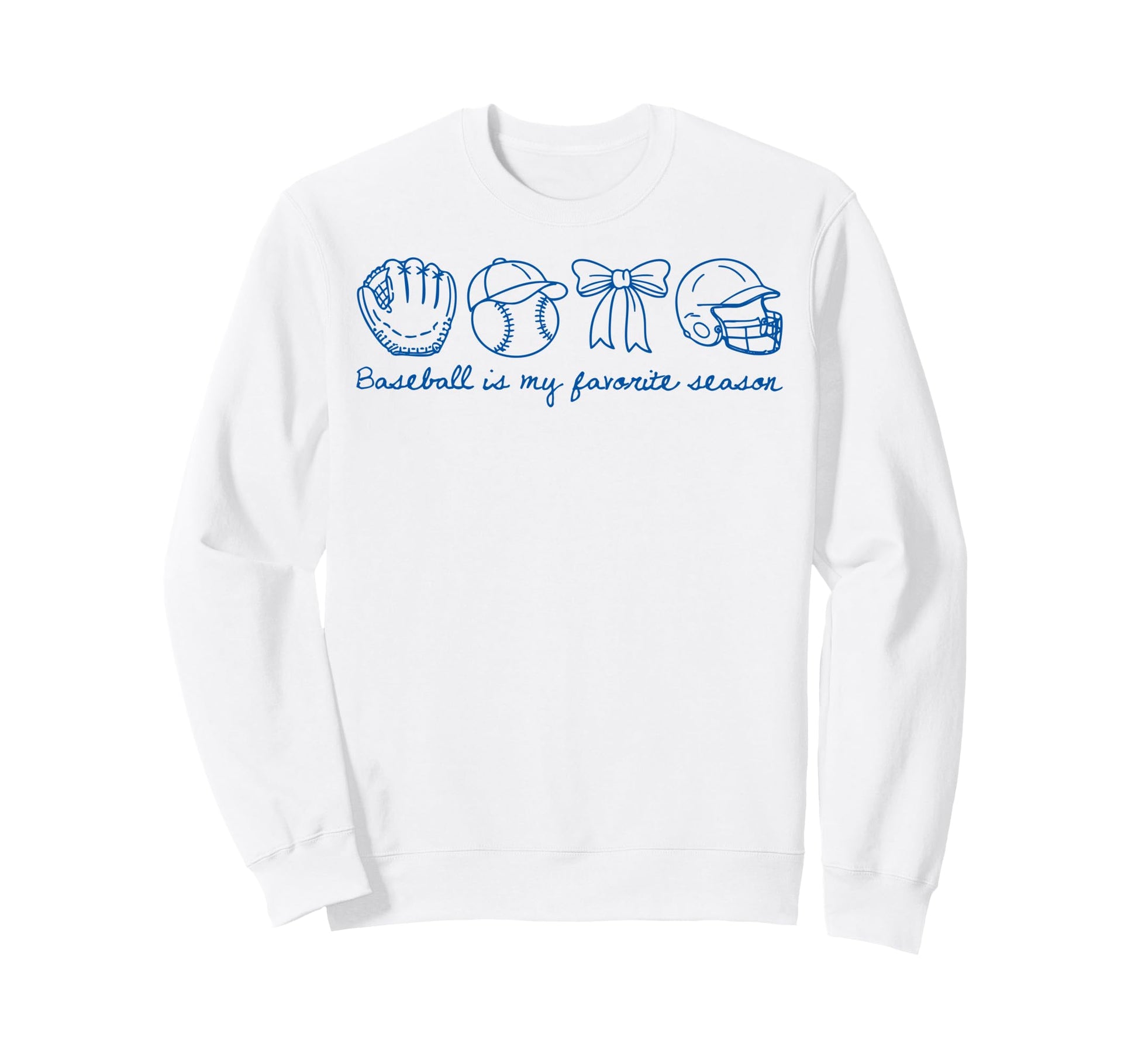 Baseball Is My Favorite Season Sweatshirt - Minimalist Print for Adults - T-Shirt, Sweatshirt, Hoodie