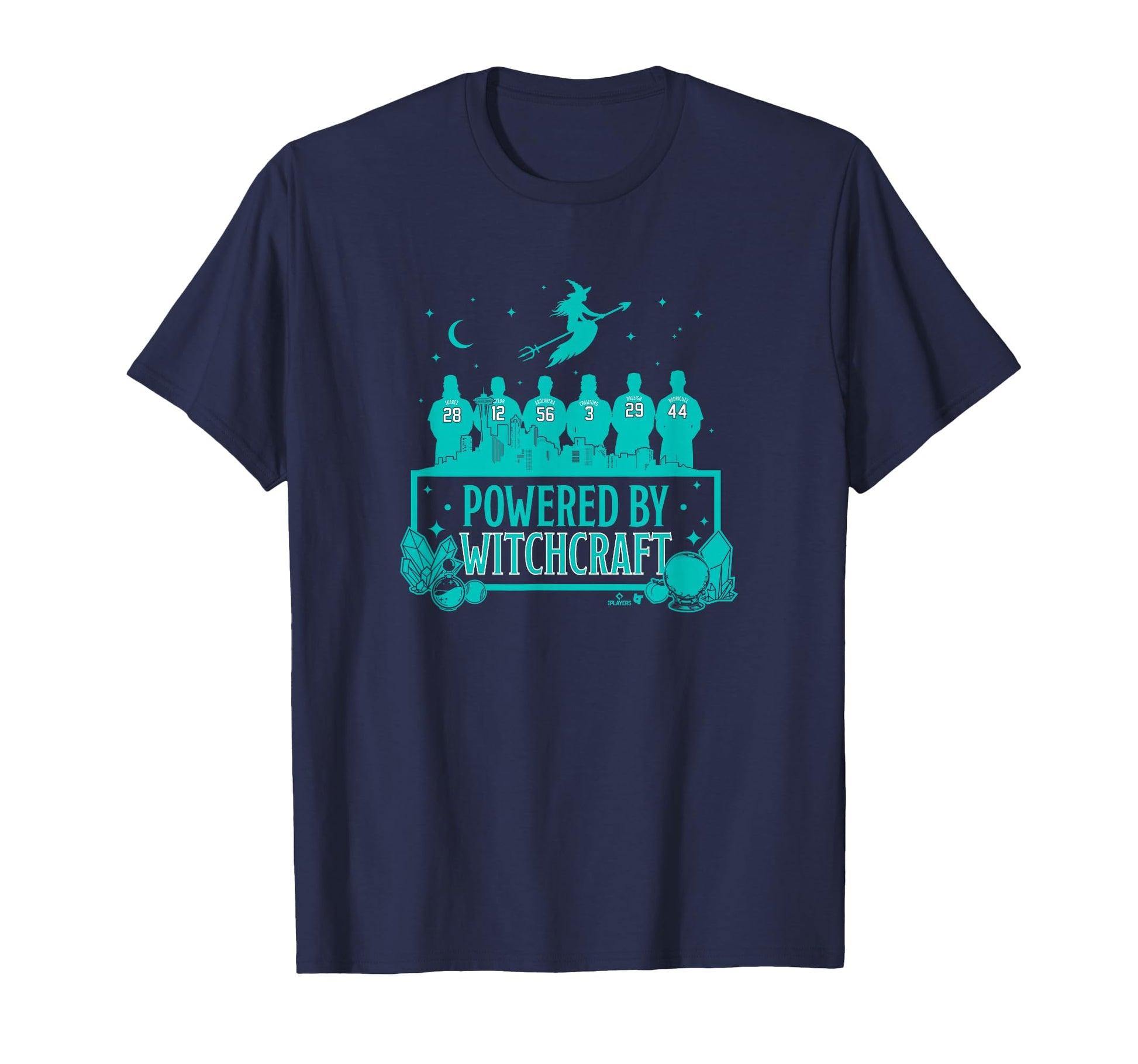 Powered Witchcraft Seattle Baseball T-Shirt - Novelty Apparel Men Women - T-Shirt, Sweatshirt, Hoodie