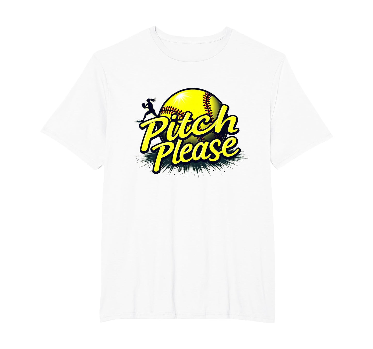 Pitch Please Softball Sassy T-Shirt - Casual Everyday Wear for Adults - T-Shirt, Sweatshirt, Hoodie