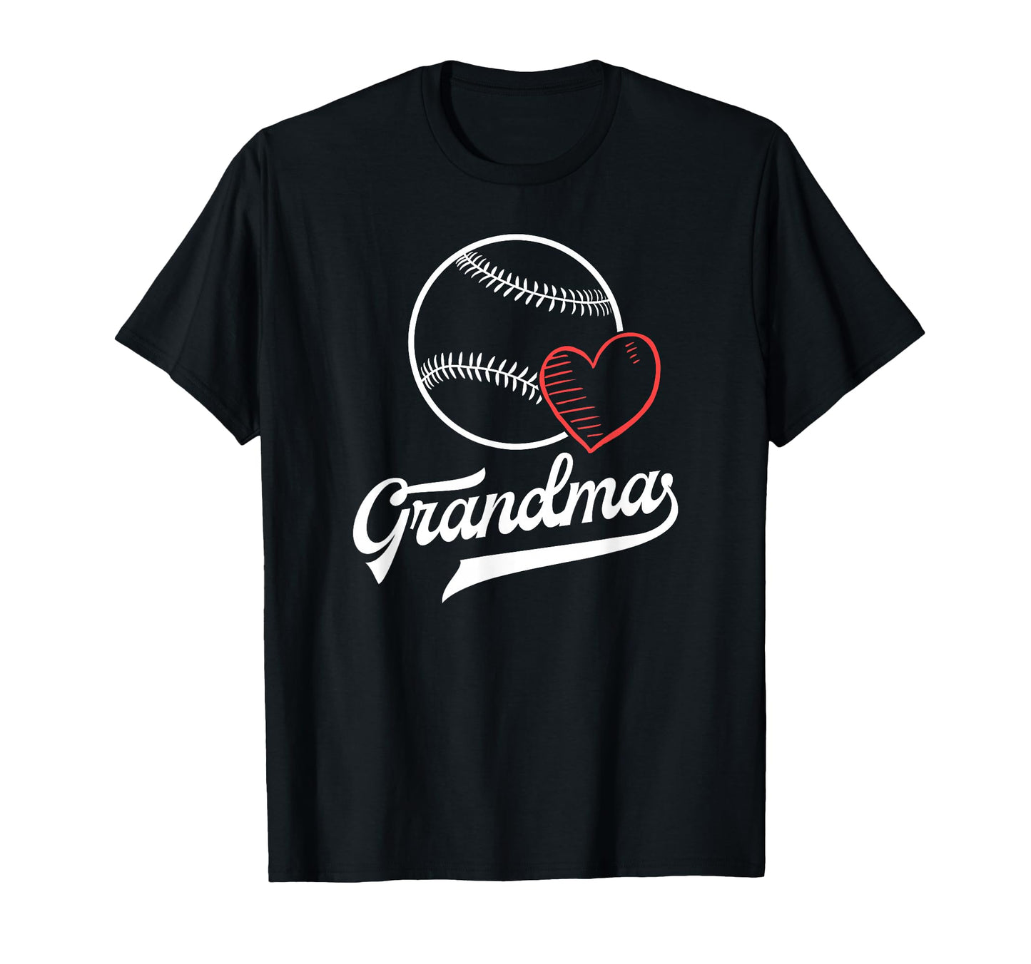 Baseball Grandma Shirts Heart Grandson T-Shirt - Fun Novelty Design Unisex - T-Shirt, Sweatshirt, Hoodie