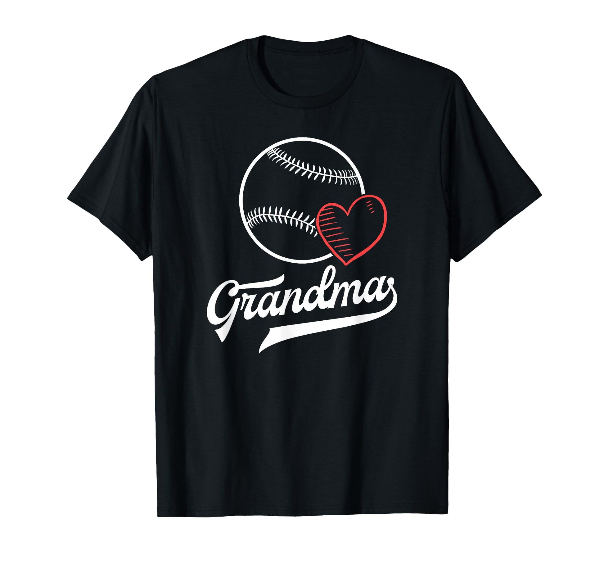Baseball Grandma Shirts Heart Grandson T-Shirt - Fun Novelty Design Unisex - T-Shirt, Sweatshirt, Hoodie