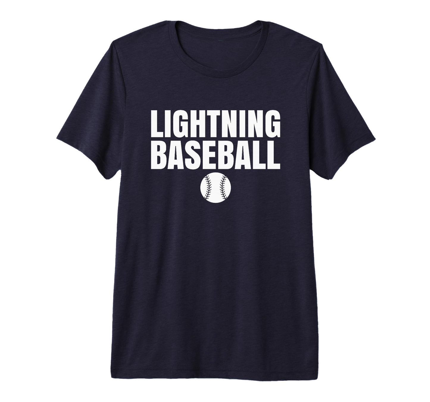 Lapeer Lightning Baseball Tri T-Shirt - Casual Everyday Wear for Adults - T-Shirt, Sweatshirt, Hoodie