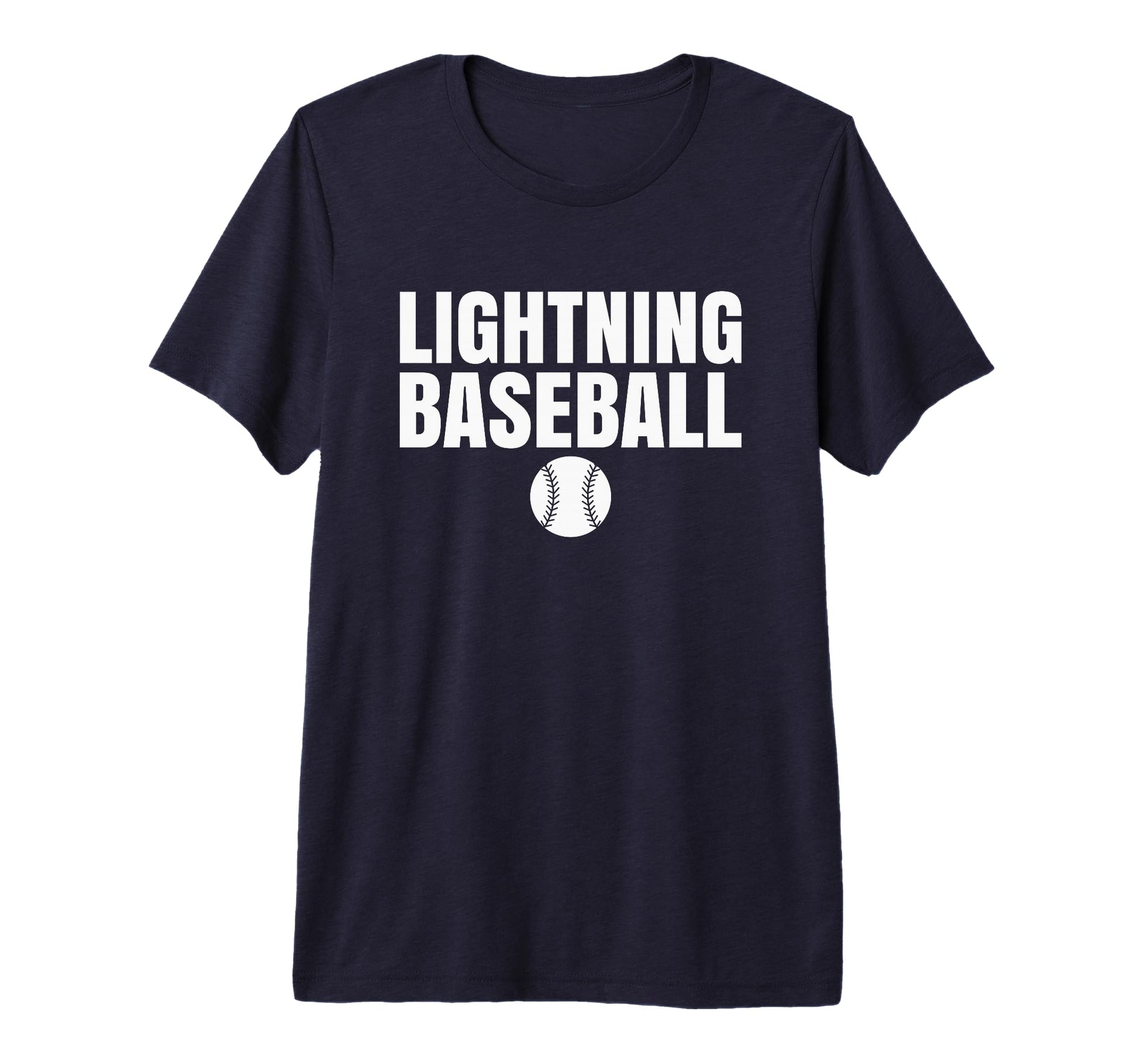 Lapeer Lightning Baseball Tri T-Shirt - Casual Everyday Wear for Adults - T-Shirt, Sweatshirt, Hoodie