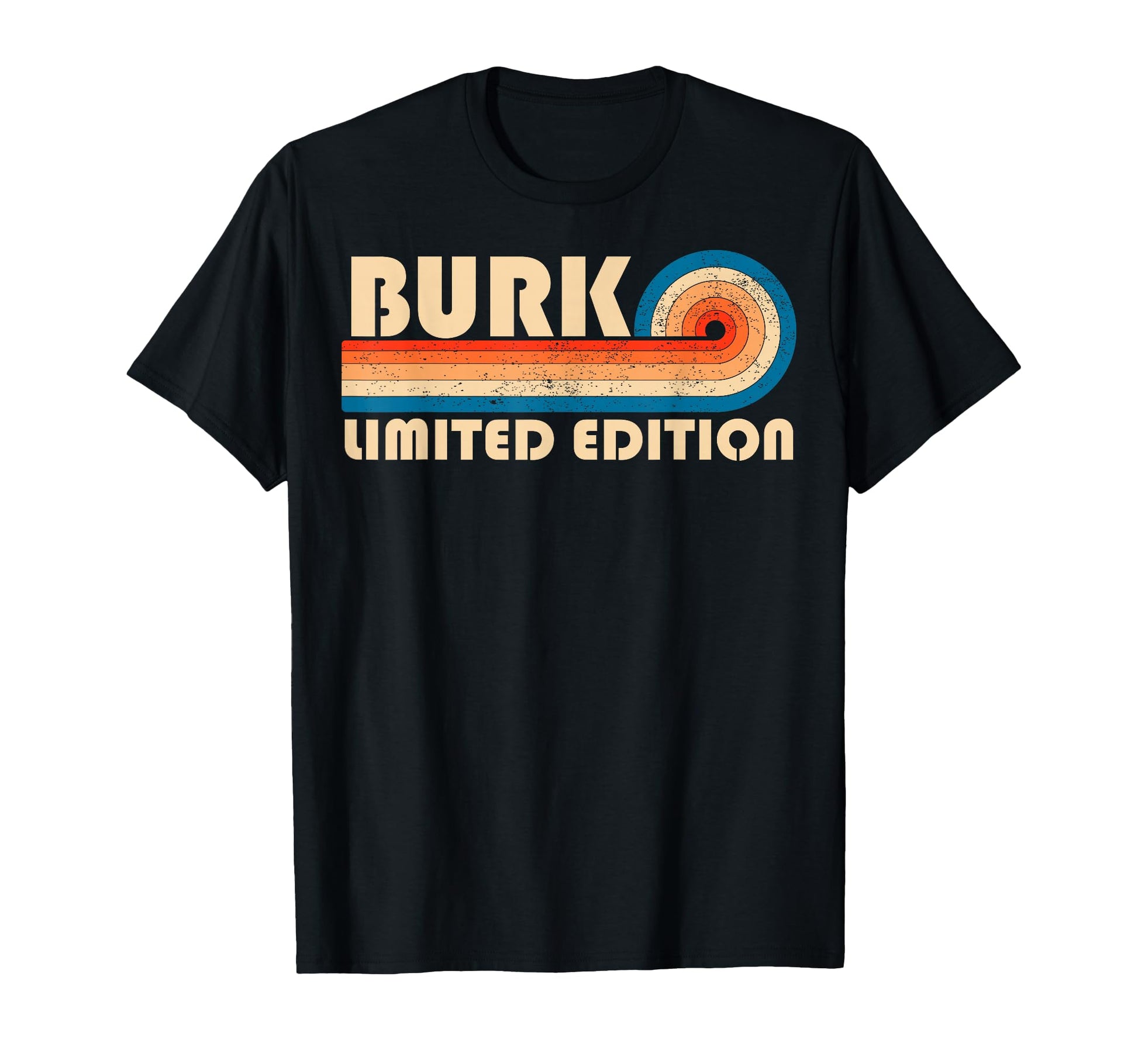 Burk 70S 80S Sunset Stripe T-Shirt - Fun Novelty Design Unisex - T-Shirt, Sweatshirt, Hoodie