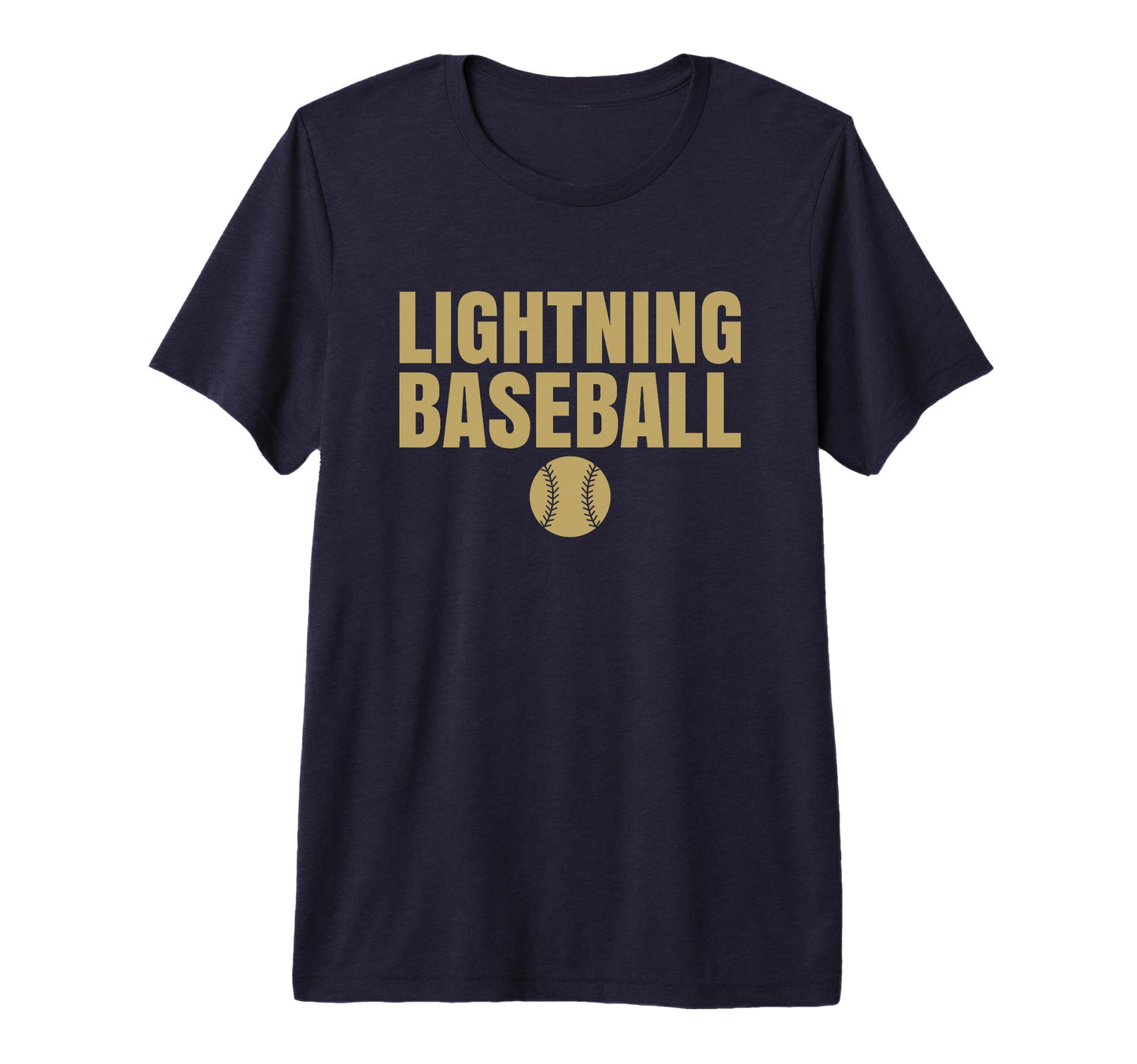 Legacy Lightning Baseball Tri Blend T-Shirt - Graphic Print Men Women - T-Shirt, Sweatshirt, Hoodie