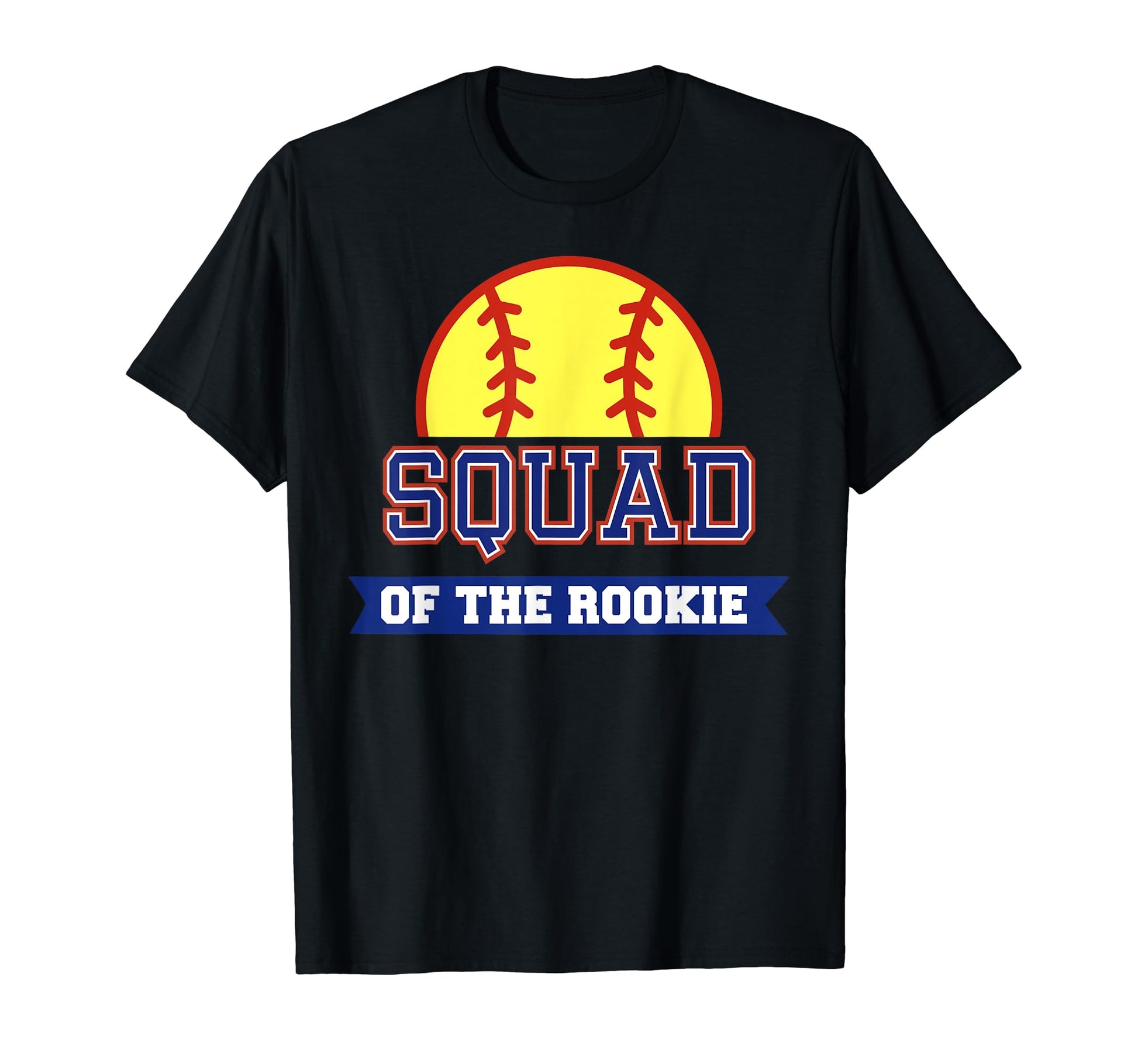 Squad Rookie 1St Birthday Softball Theme T-Shirt - Minimalist Print Unisex - T-Shirt, Sweatshirt, Hoodie