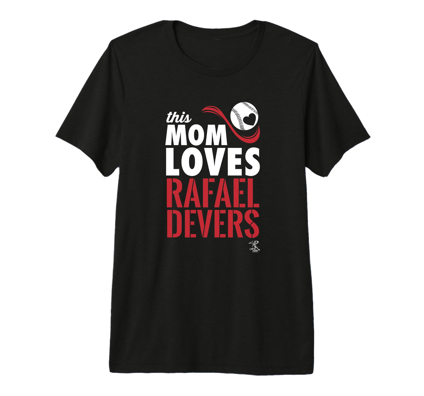 Rafael Devers This Mom Loves Tri Blend T-Shirt - Minimalist Print Unisex - T-Shirt, Sweatshirt, Hoodie