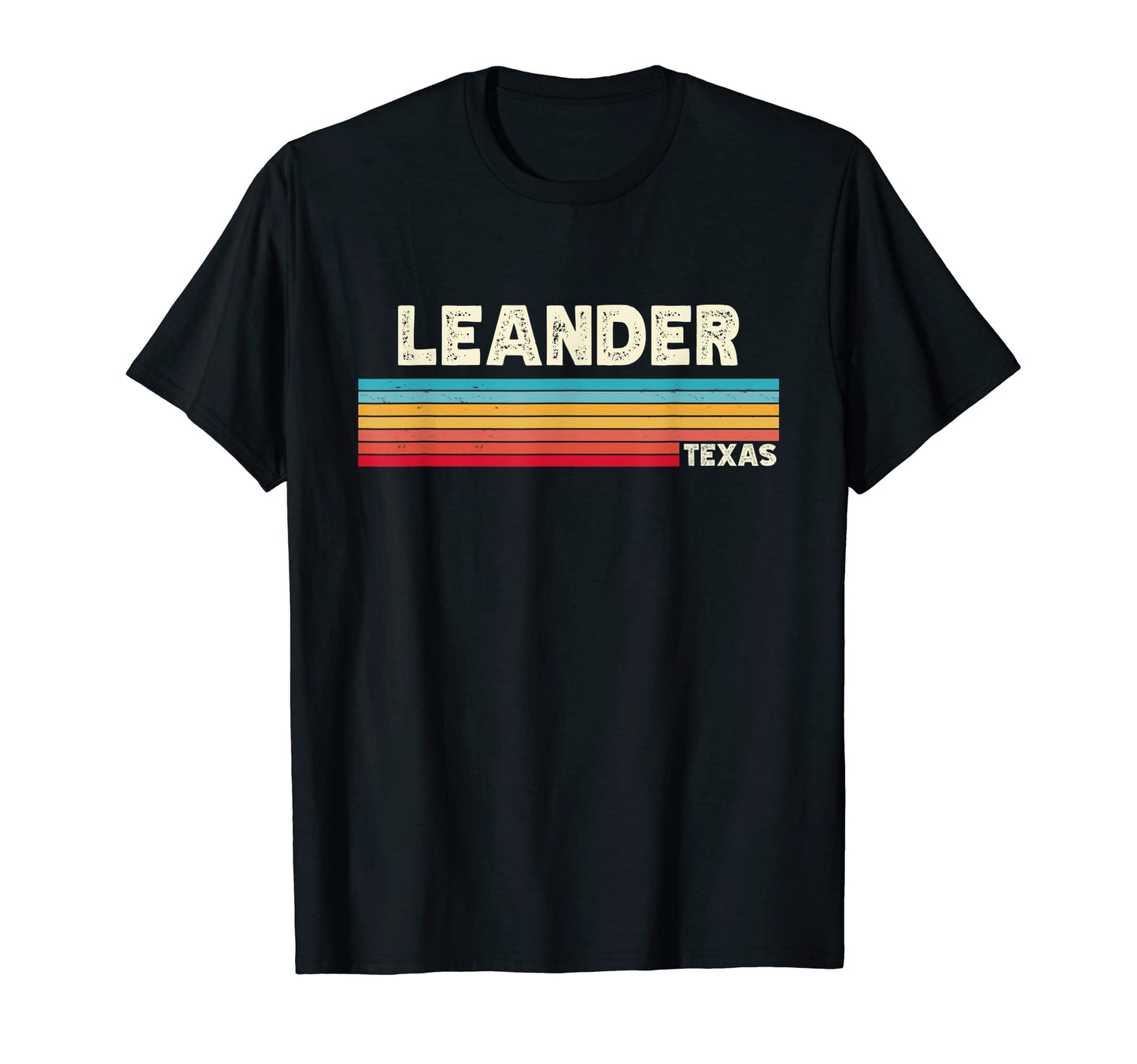 Native Leander Texas Tx Stripes State 70S T-Shirt - Custom Art Print Unisex - T-Shirt, Sweatshirt, Hoodie